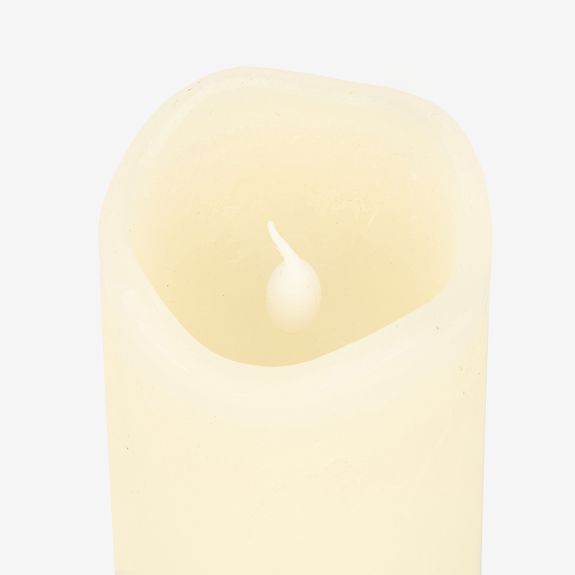 Vela LED con temporizador marfil Ø7x13cm