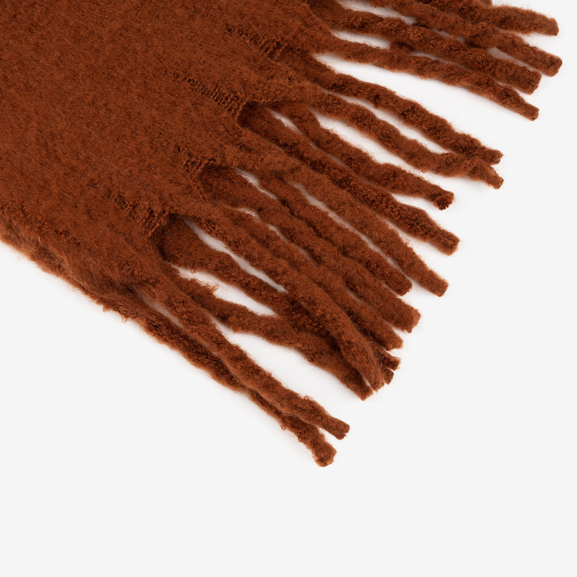 Manta efecto mohair burgundy 130x150cm