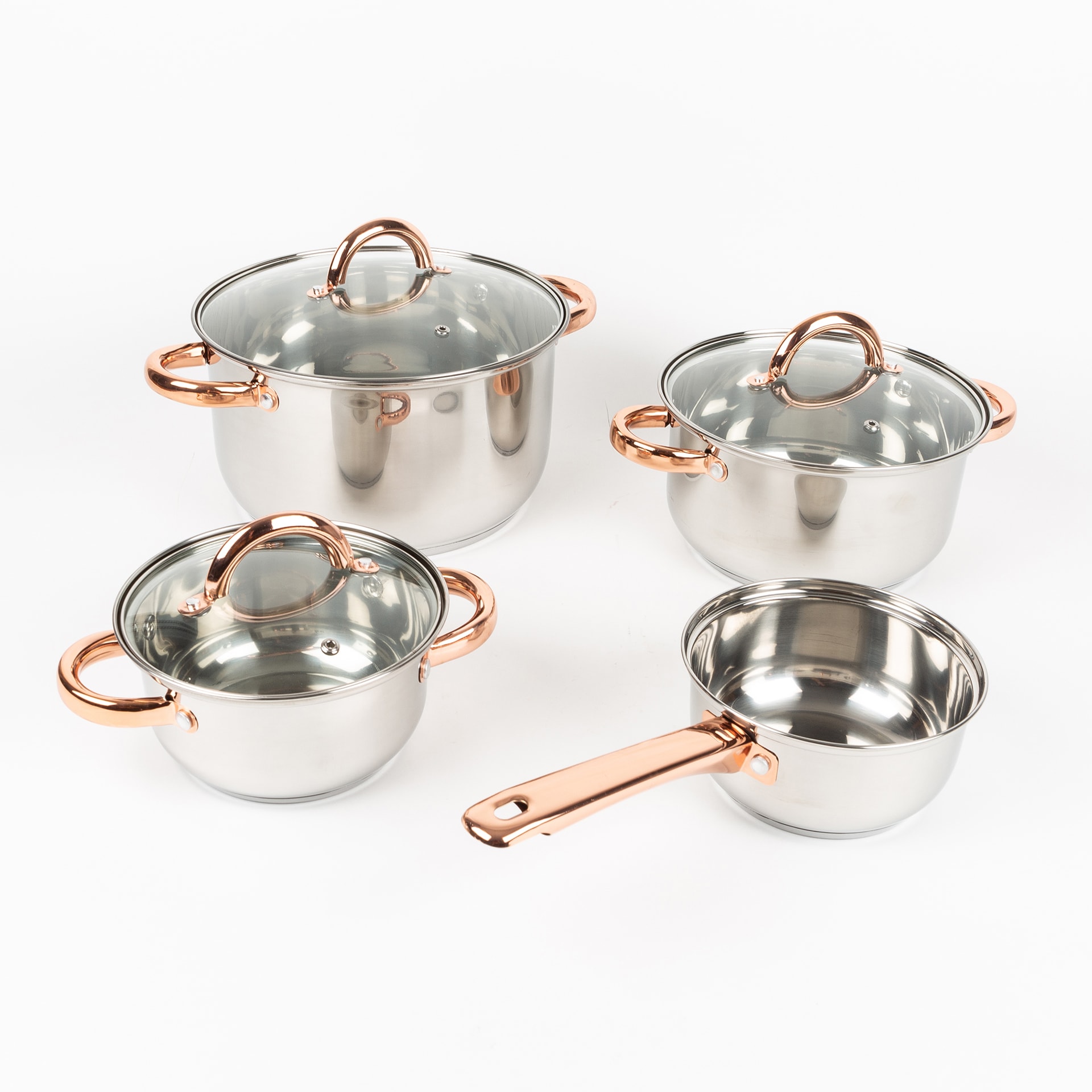 Bater&iacute;a de cocina de acero inoxidable Fred 4 piezas