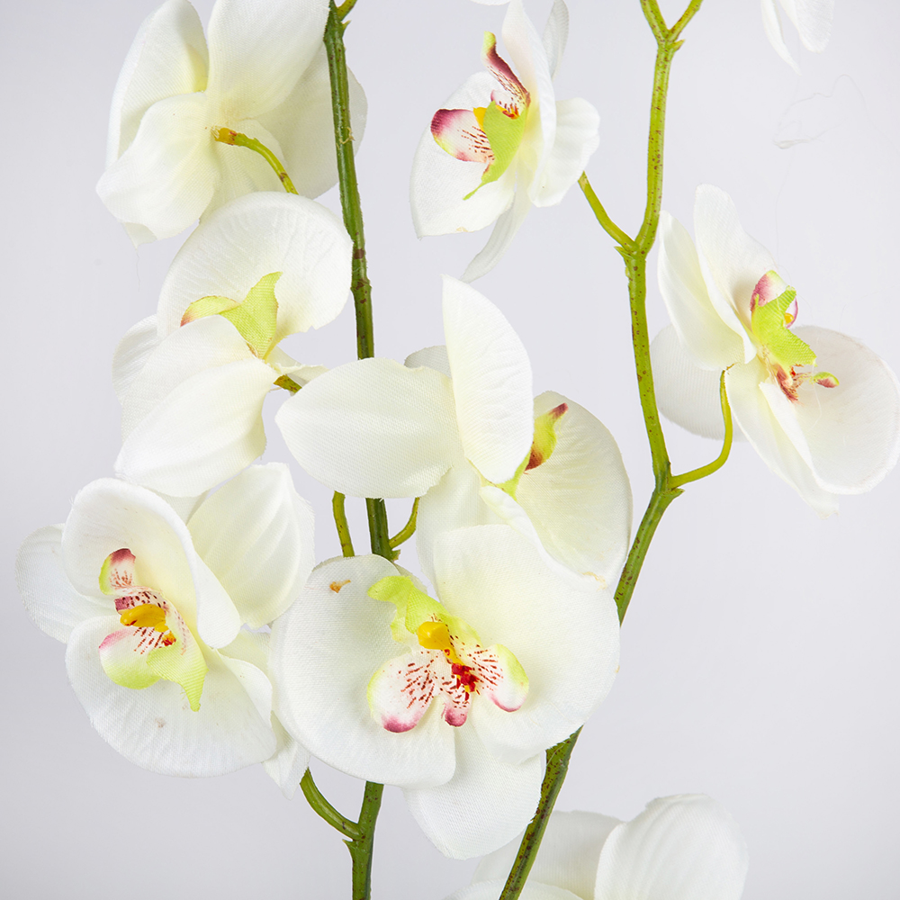 Flor artificial orquídea verde 88cm