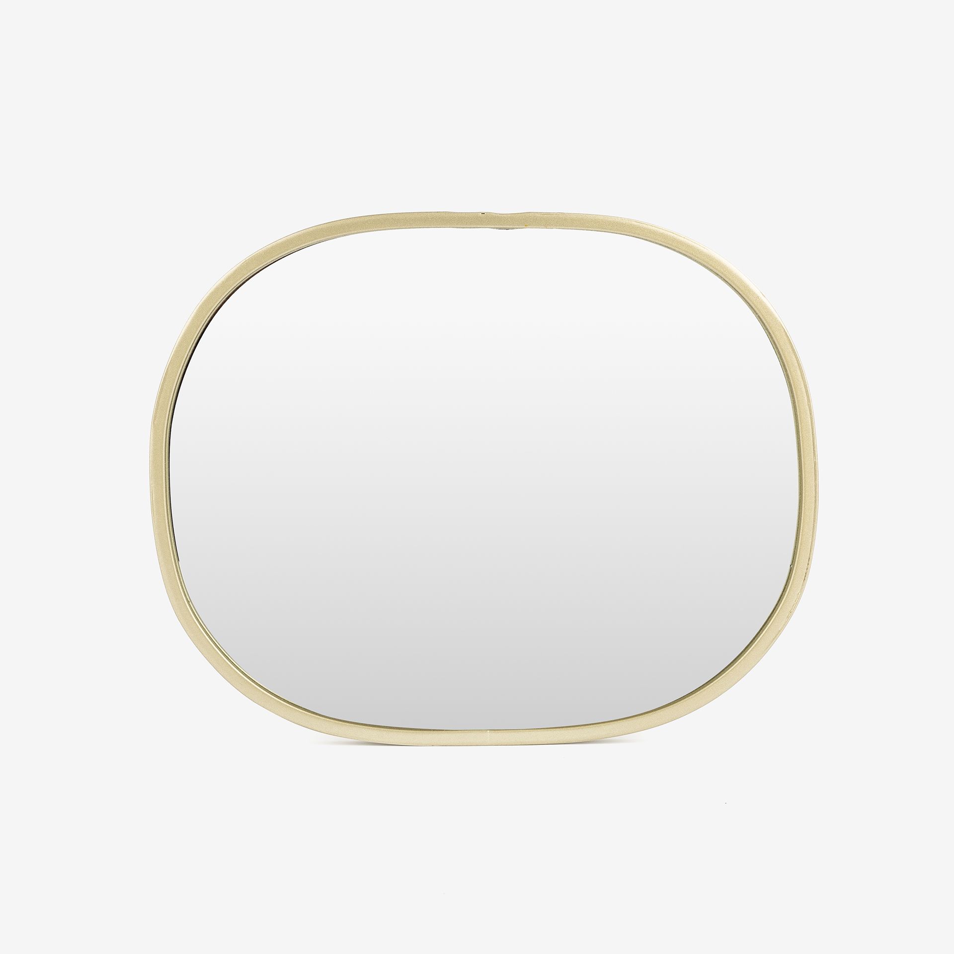 Espejo de pared ovalado dorado de metal Adel 20x25cm