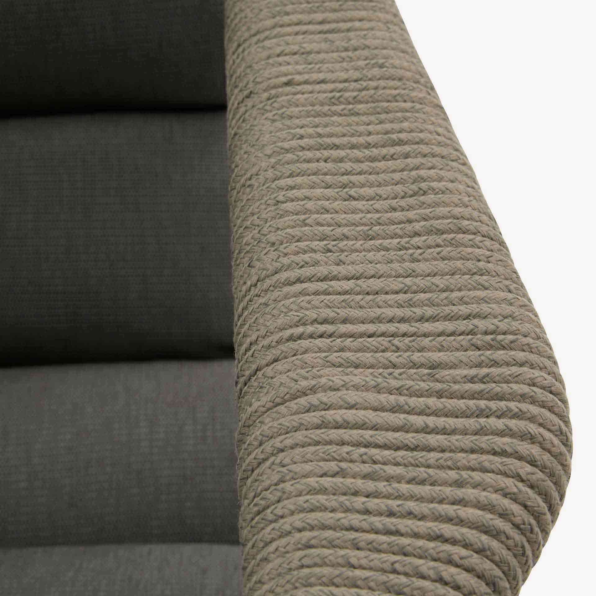 Conjunto de jard&iacute;n para 4 personas de acero cafe Solani