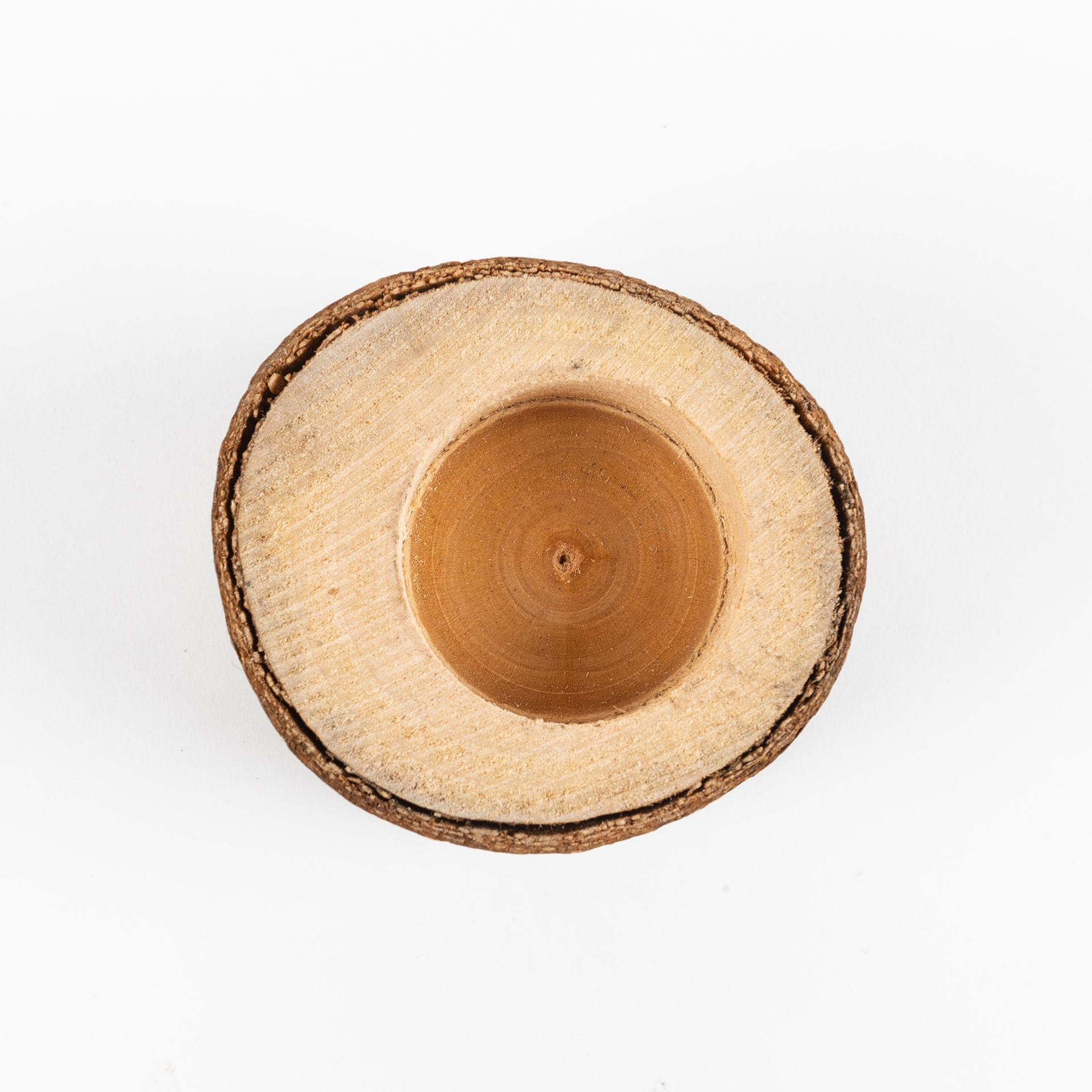 Portavelas de madera abedul Stam 5cm