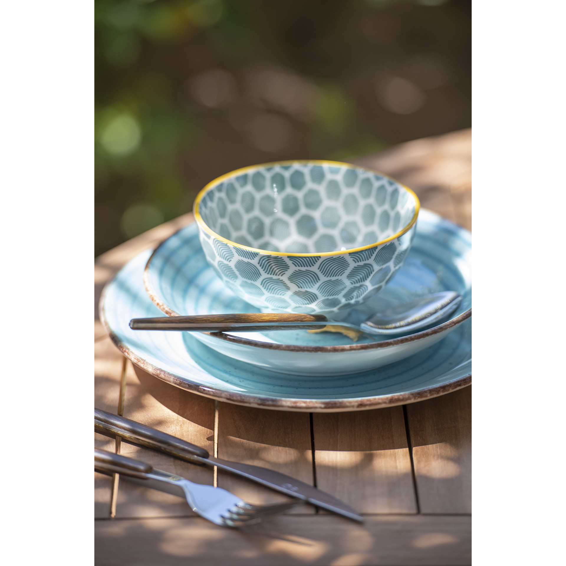 Plato hondo azul Eo Turquoise &Oslash;20cm