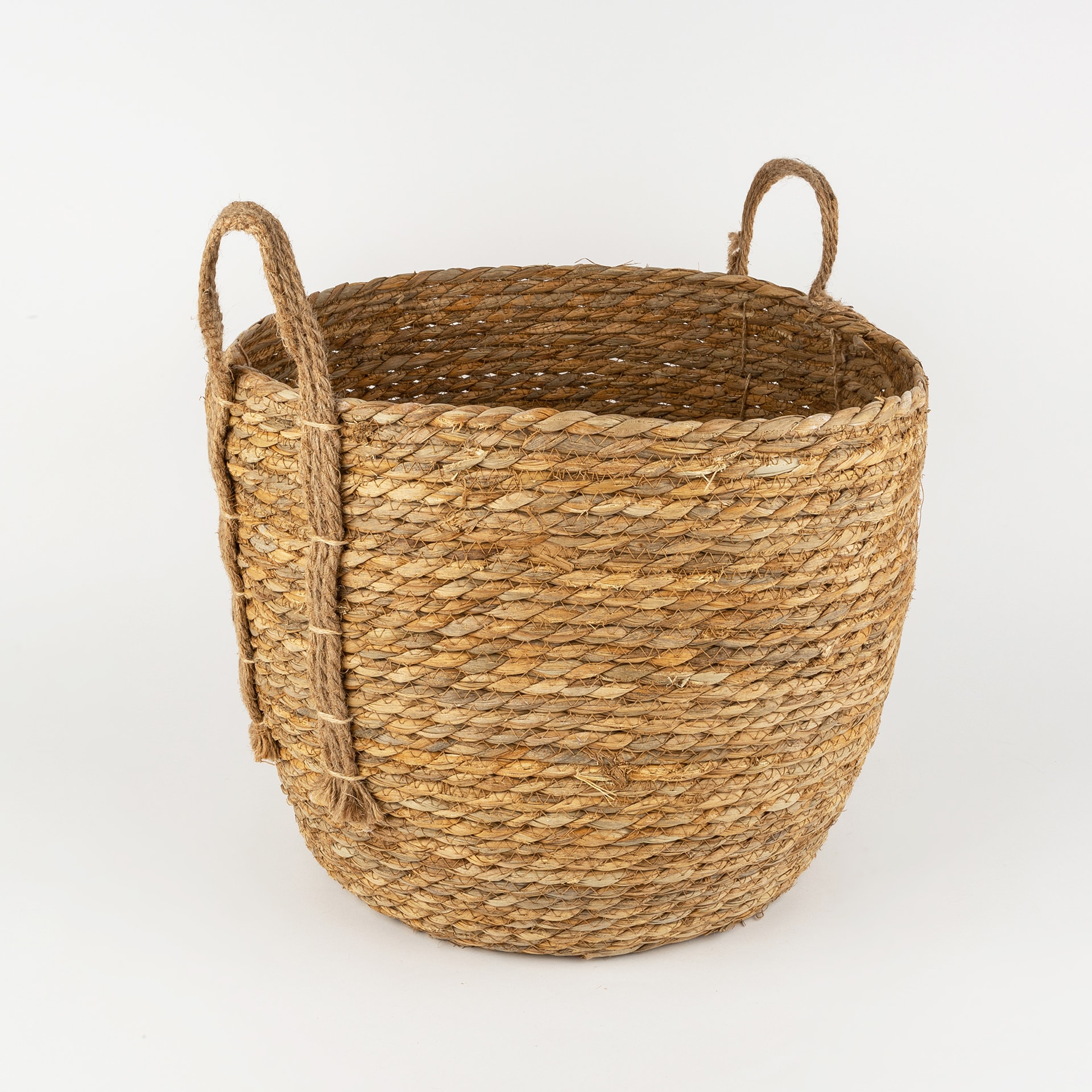 Cesta con asa de esparto Magret Ø40x33cm