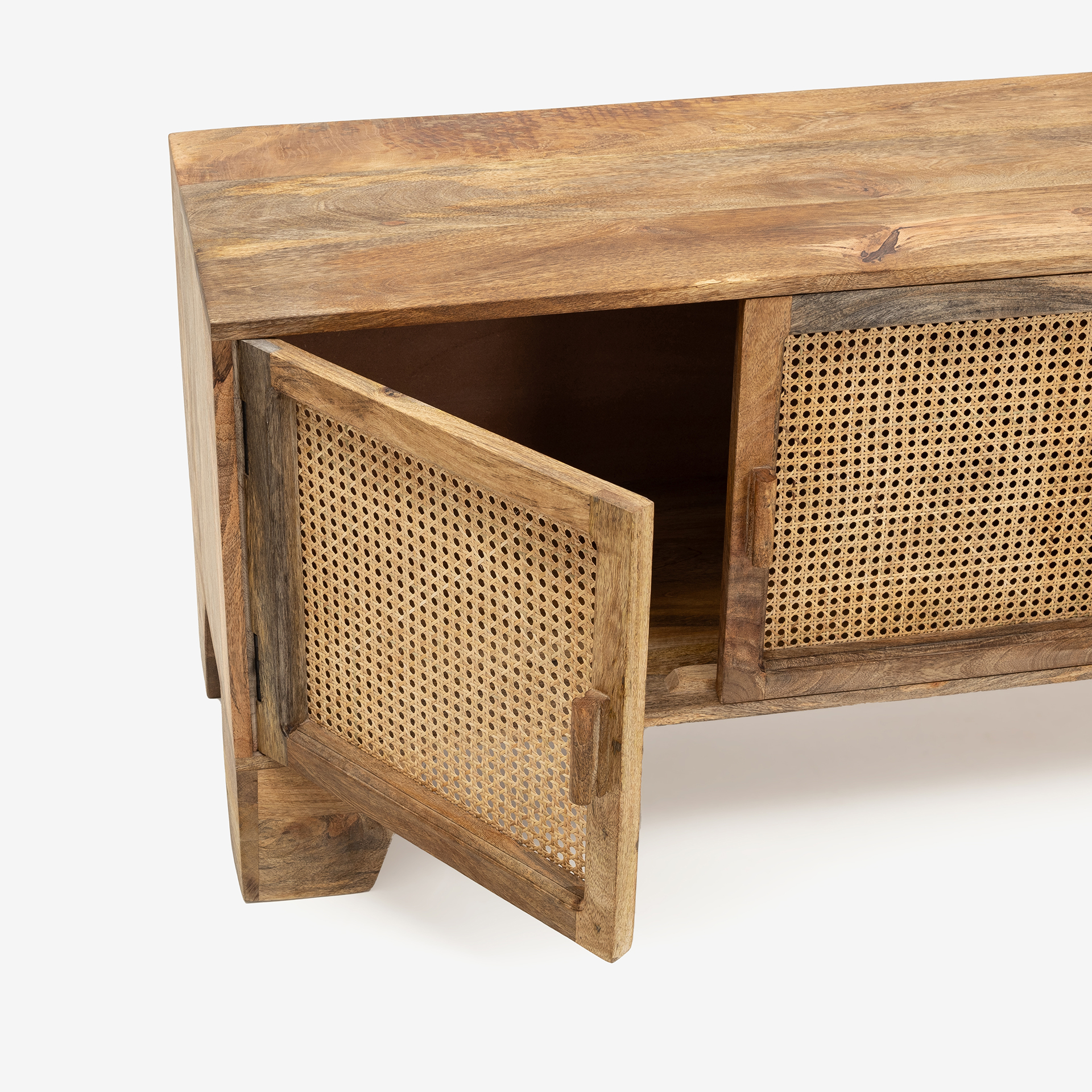 Mueble de TV de madera de mango Merlin 175x45x57cm Clau&Chloe