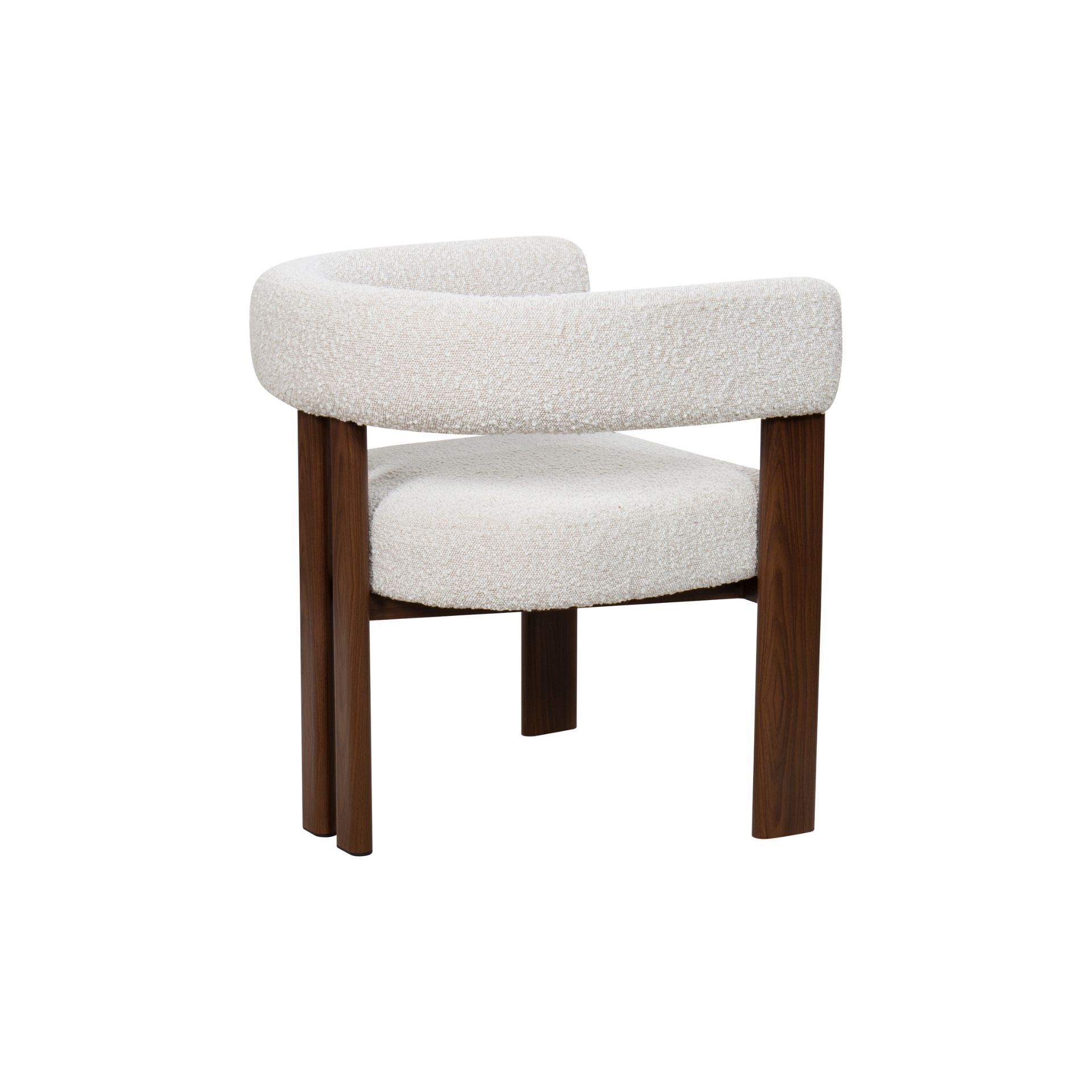 Silla de comedor efecto madera crema Velia 60x70x97cm Clau&Chloe