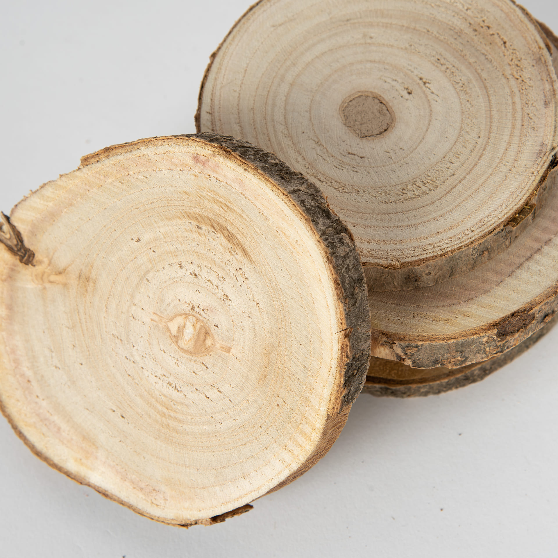 Set de 6 posavasos de madera Ø11cm