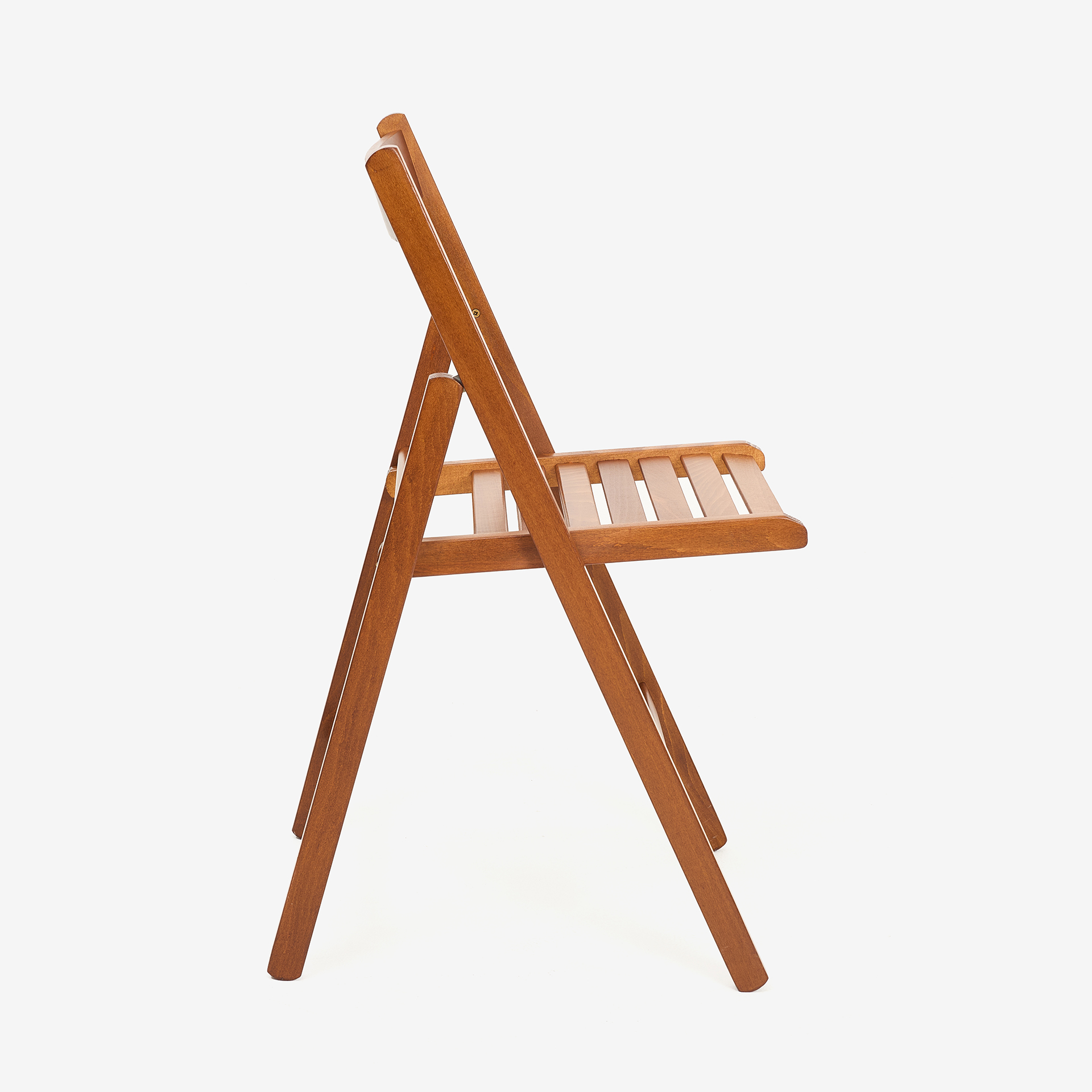 Silla plegable de madera de haya oscura Gema 43x48x79cm