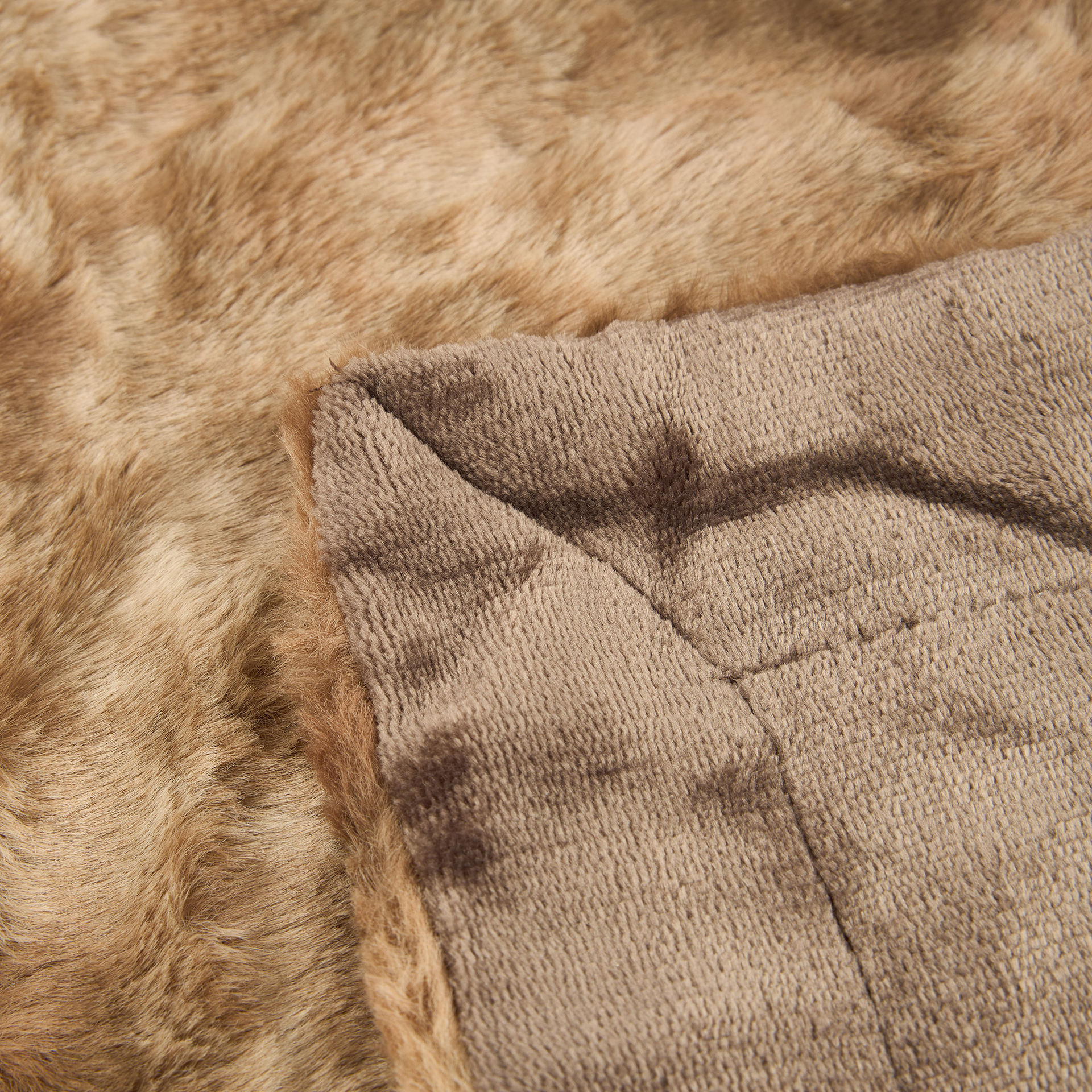 Manta de franela marrón Yakutia 130x150cm