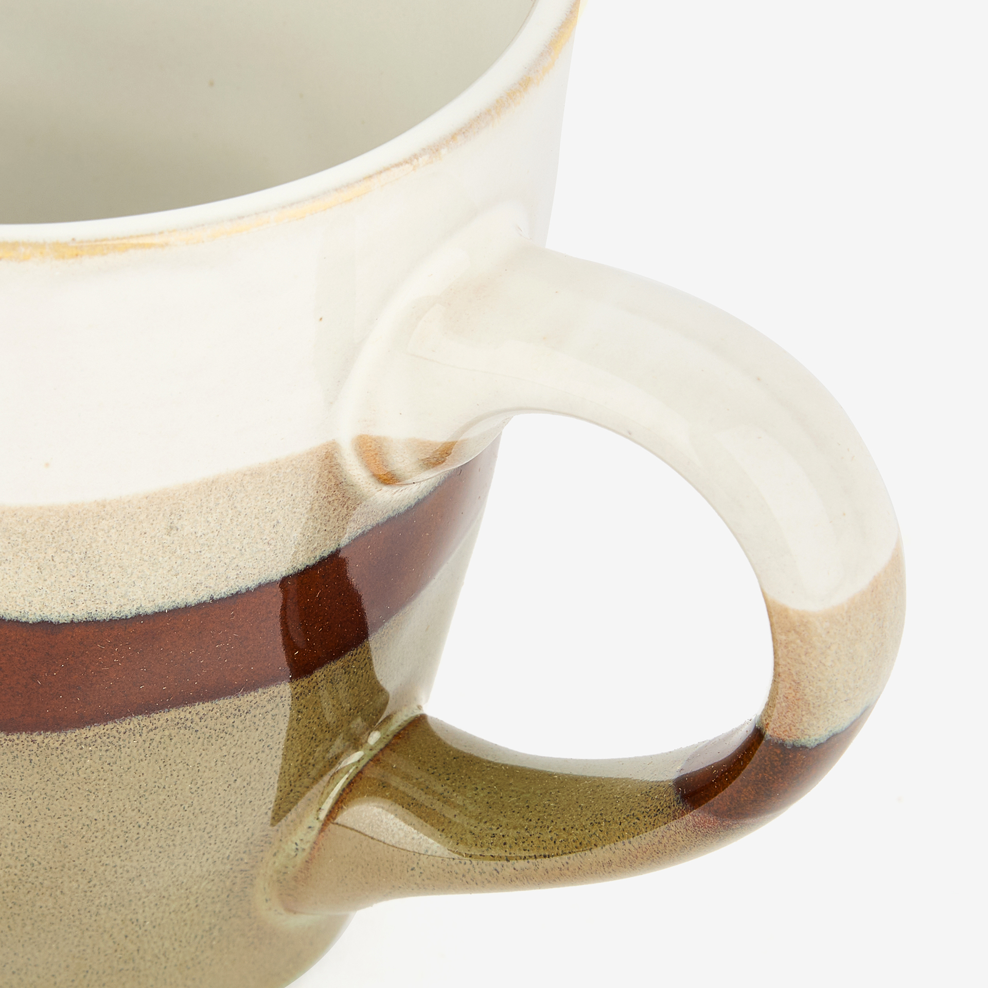 Mug de cerámica caqui Sotres 41cl Ø9,5x10,2cm