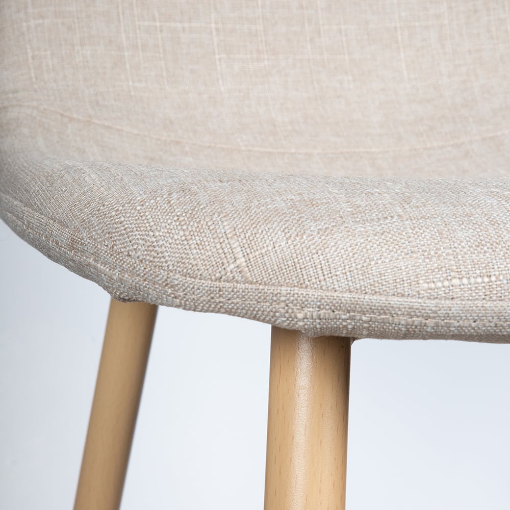 Silla de comedor beige Concept 45x55x86cm