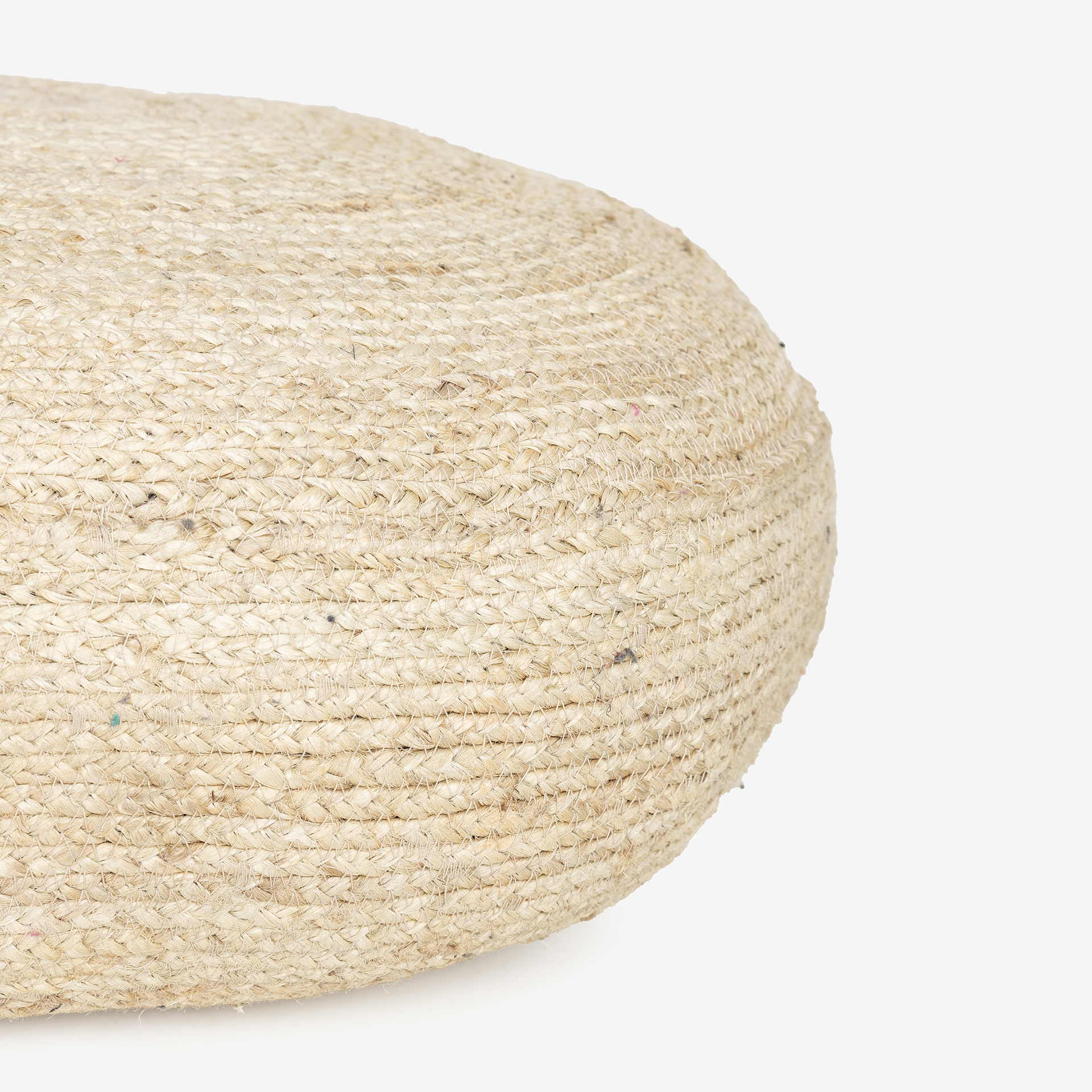 Puf de yute natural Ø60x25cm