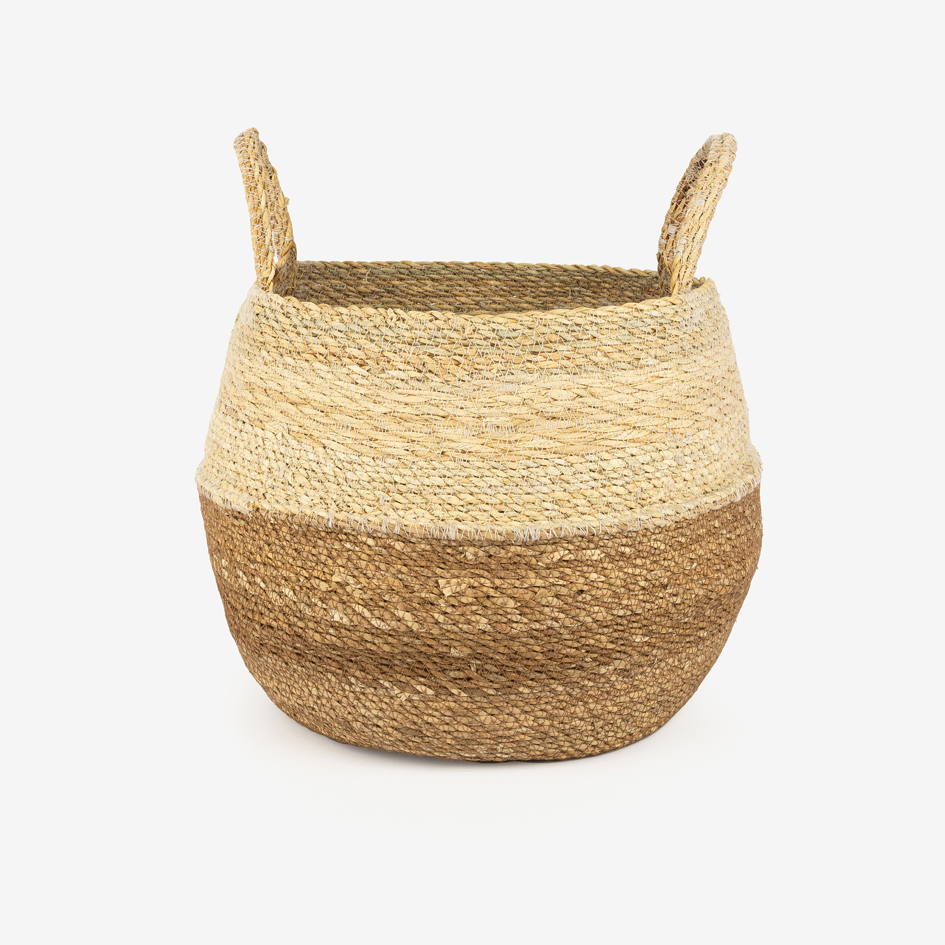 Cesta de fibras naturales Typha Rajad Ø30x38cm