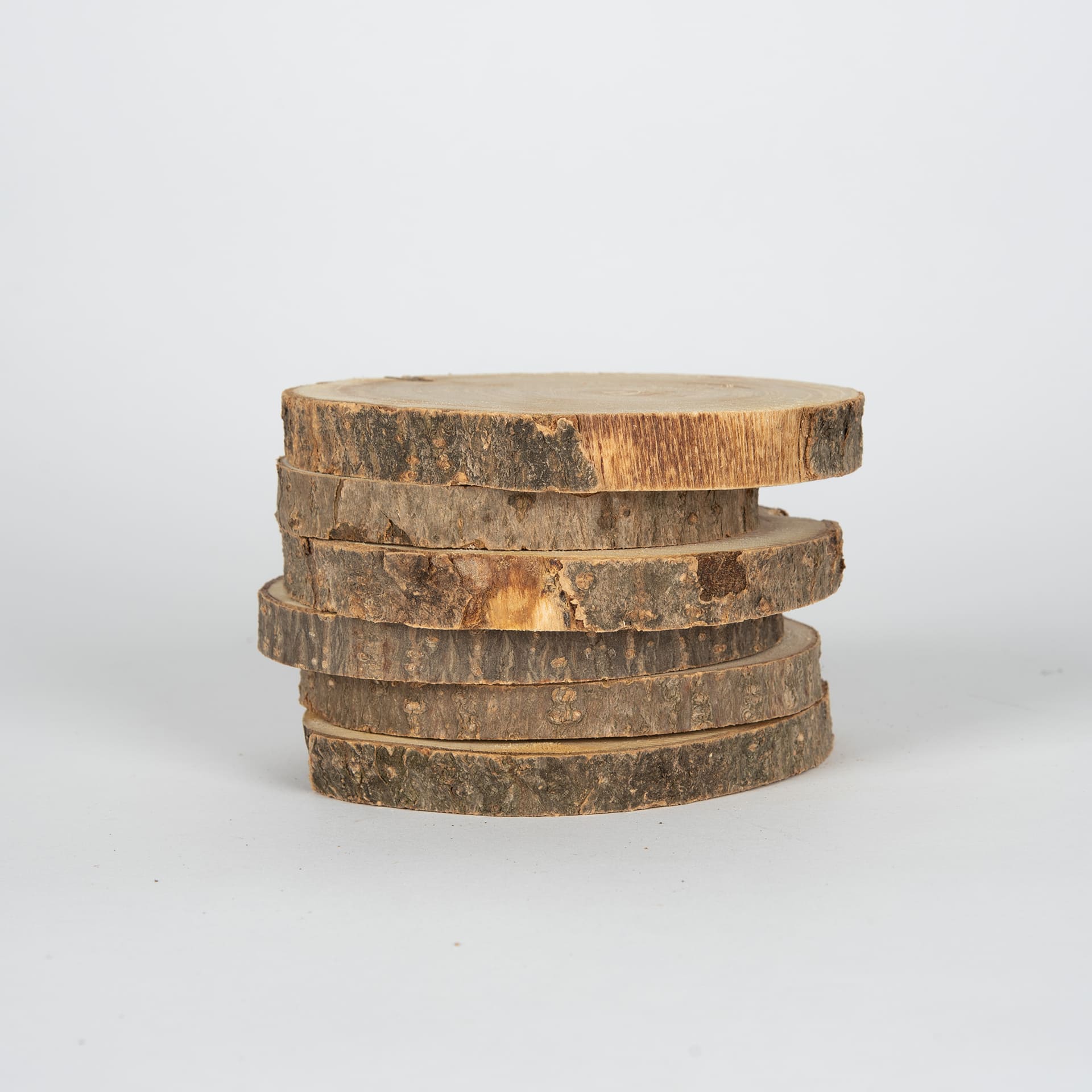 Set de 6 posavasos de madera Ø11cm
