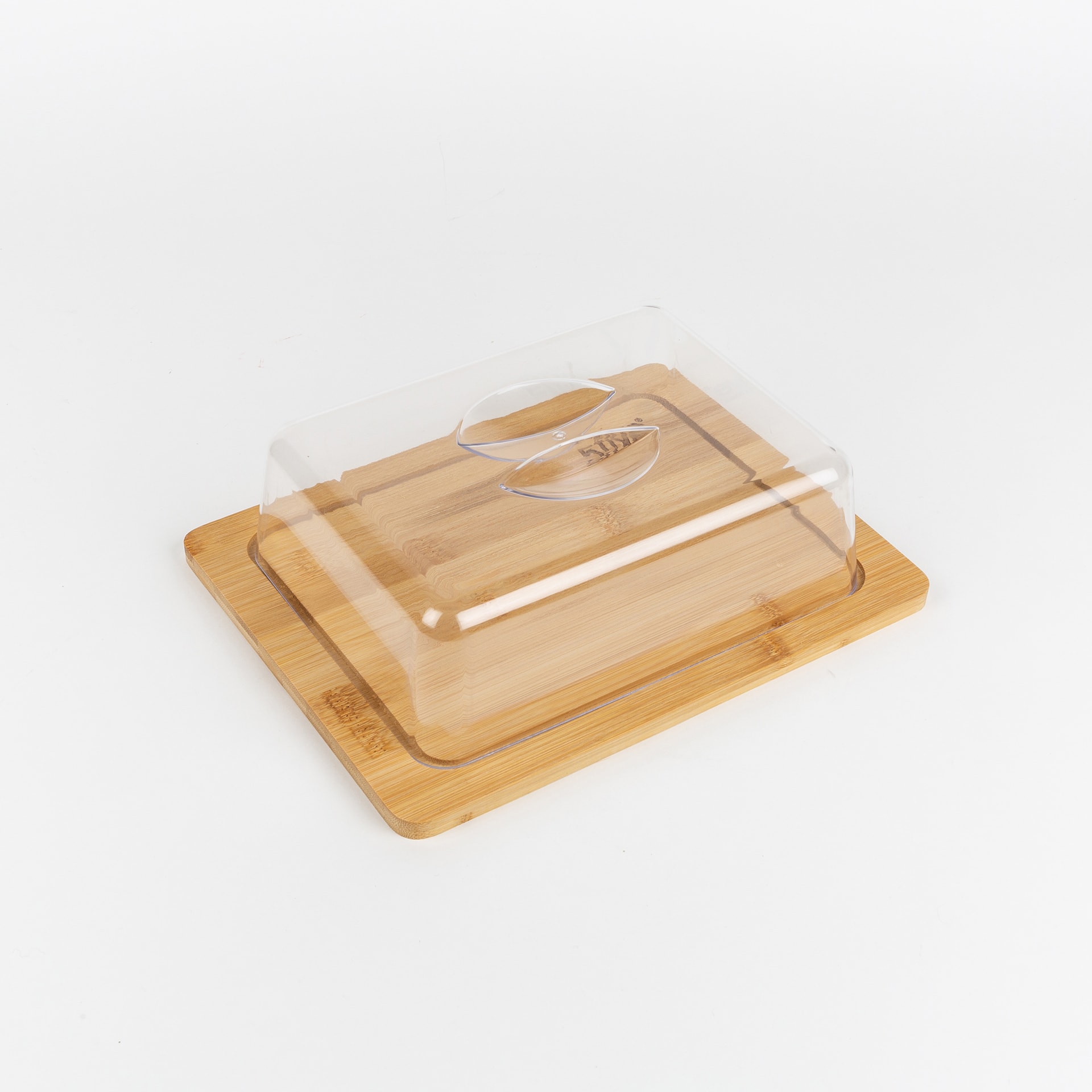 Quesera madera de bamb&uacute; Idana 26x20x8cm