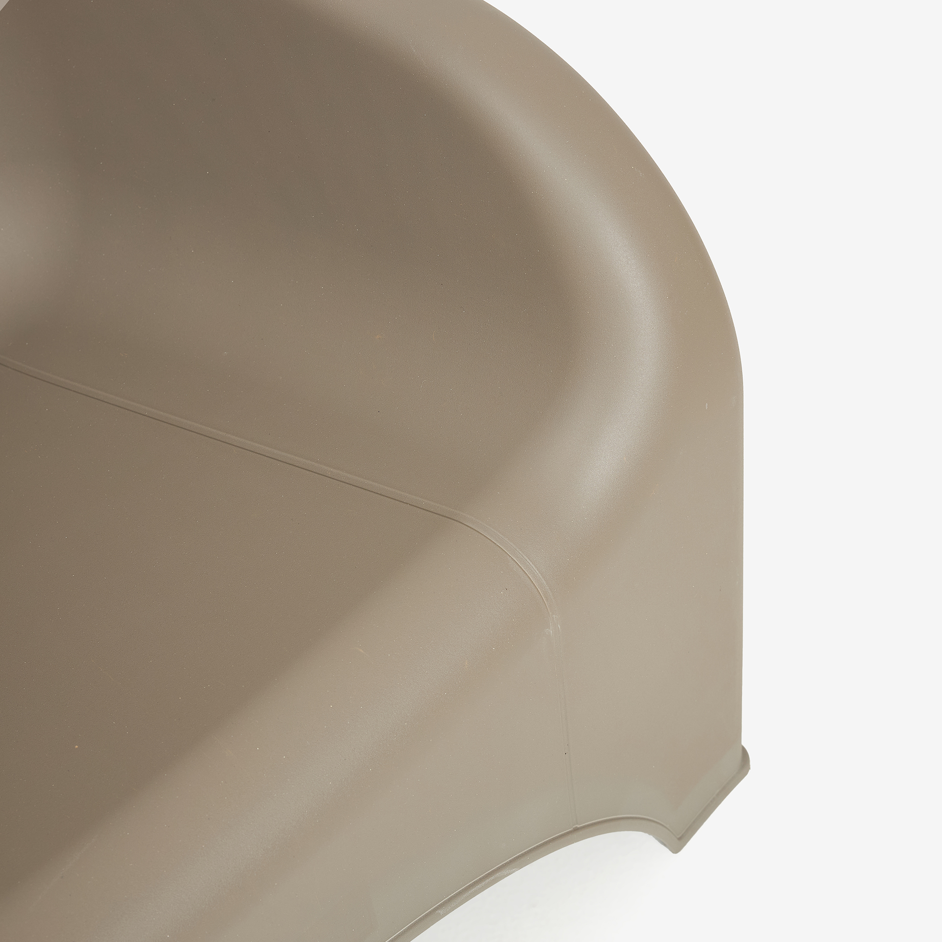 Silla de jard&iacute;n apilable de polipropileno taupe Patmos 78x71x79cm