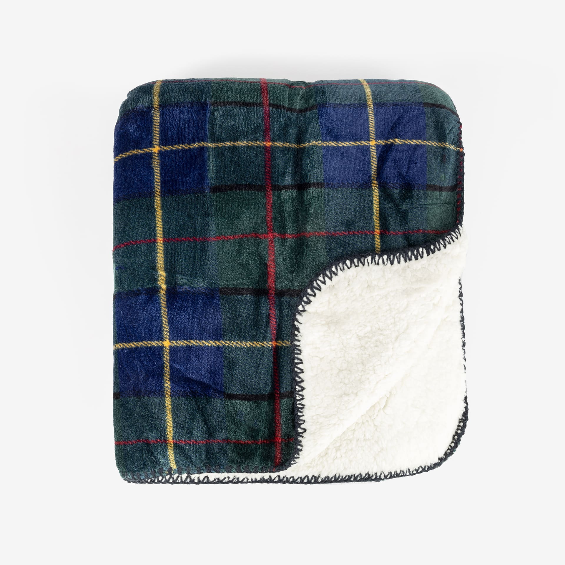 Manta de tartán azul 130x170cm