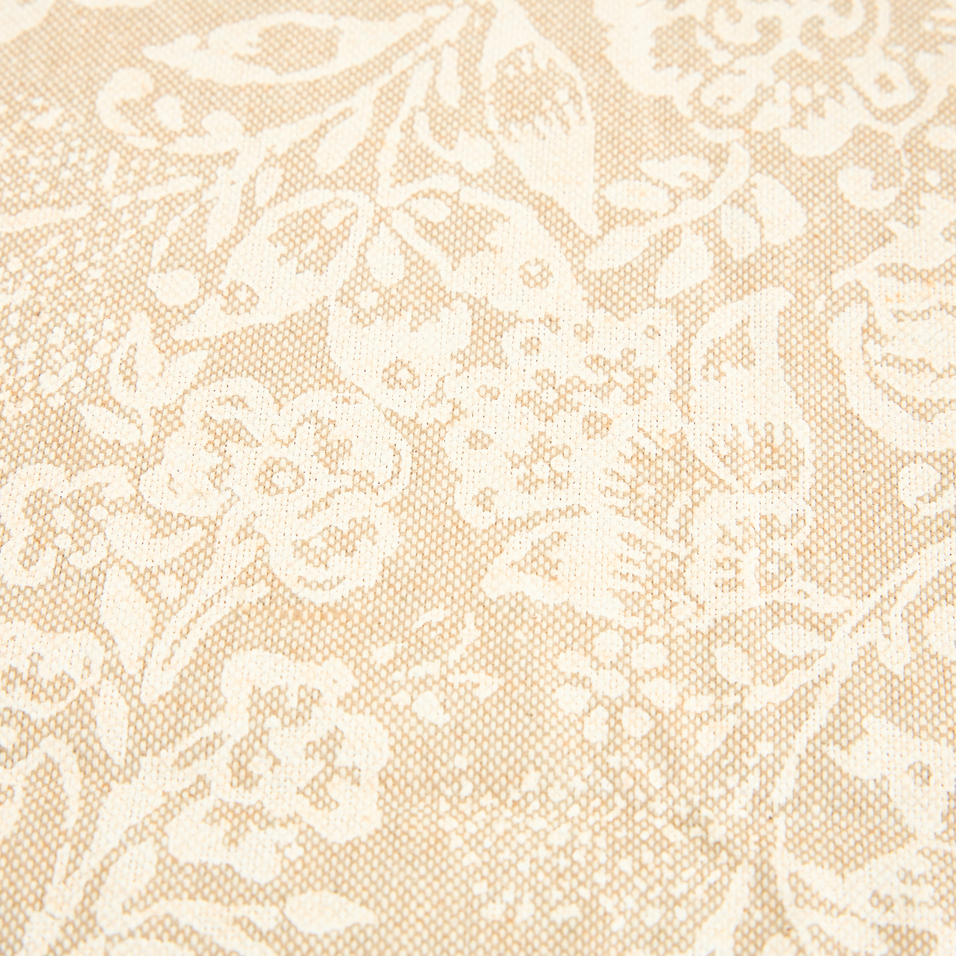 Mantel resinado beige Muguet 140x140cm