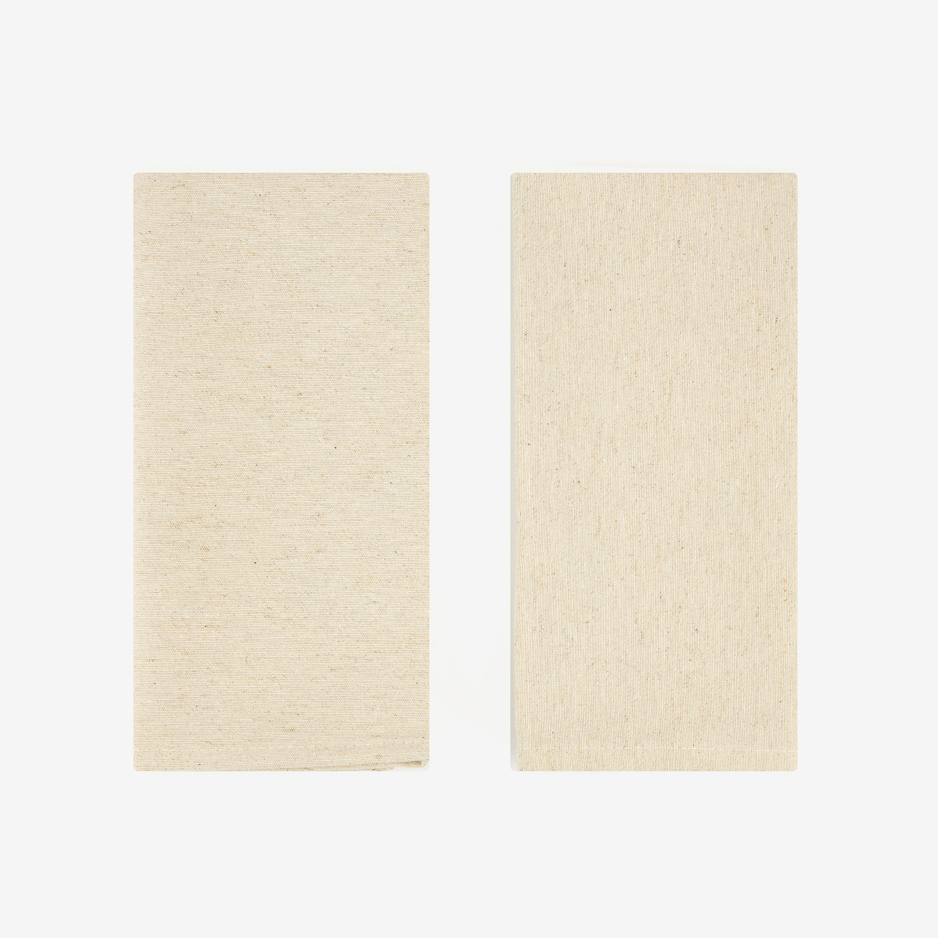 Set 2 servilletas de lino beige Ador 45x45cm