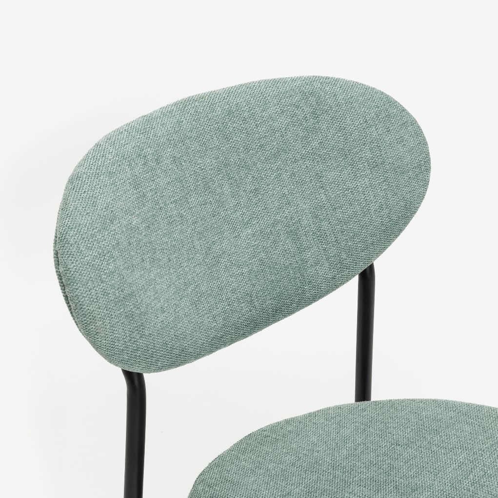 Silla de comedor verde agua Candela 49x53 Clau&Chloe