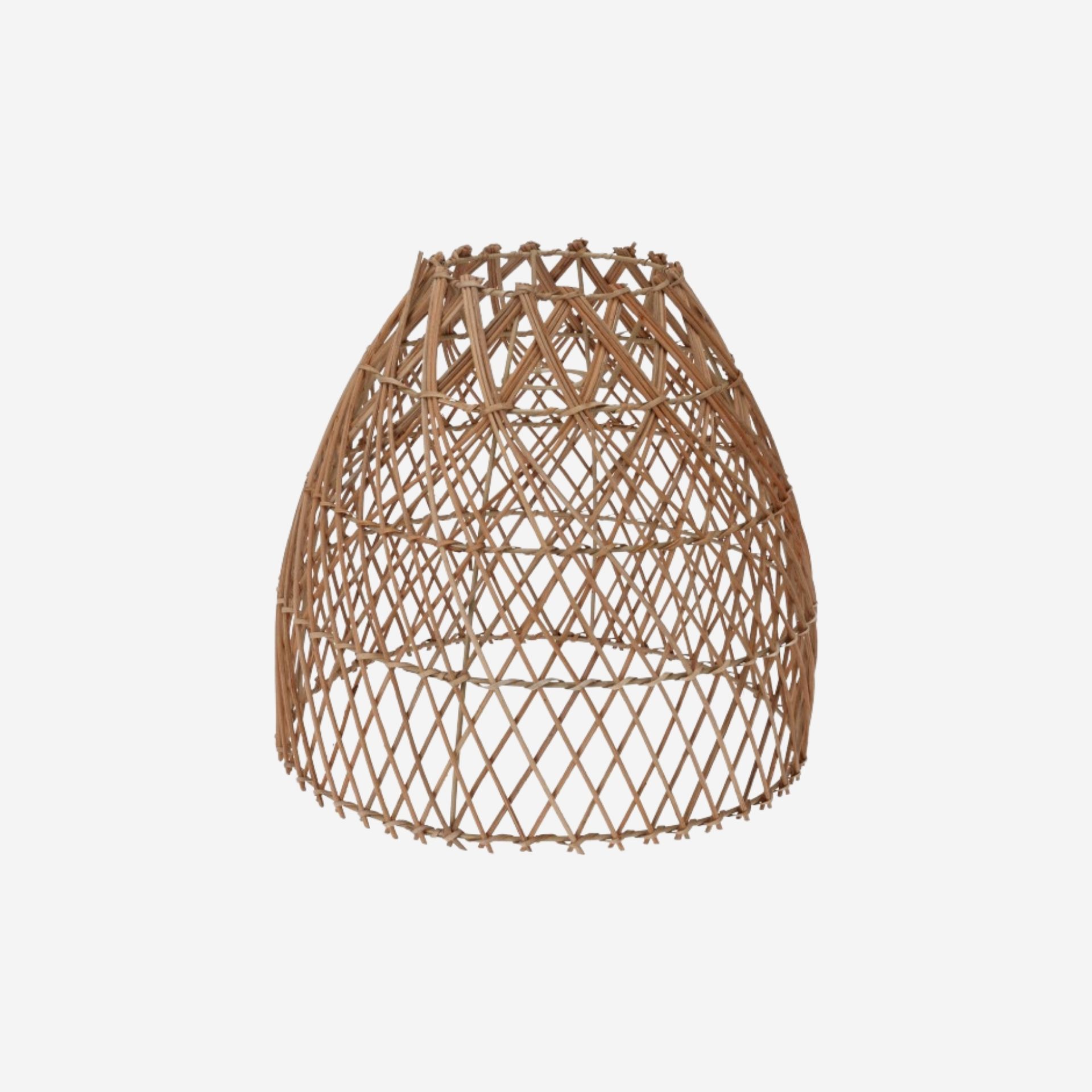 Pantalla de l&aacute;mpara de rat&aacute;n Deana &Oslash;25x32cm