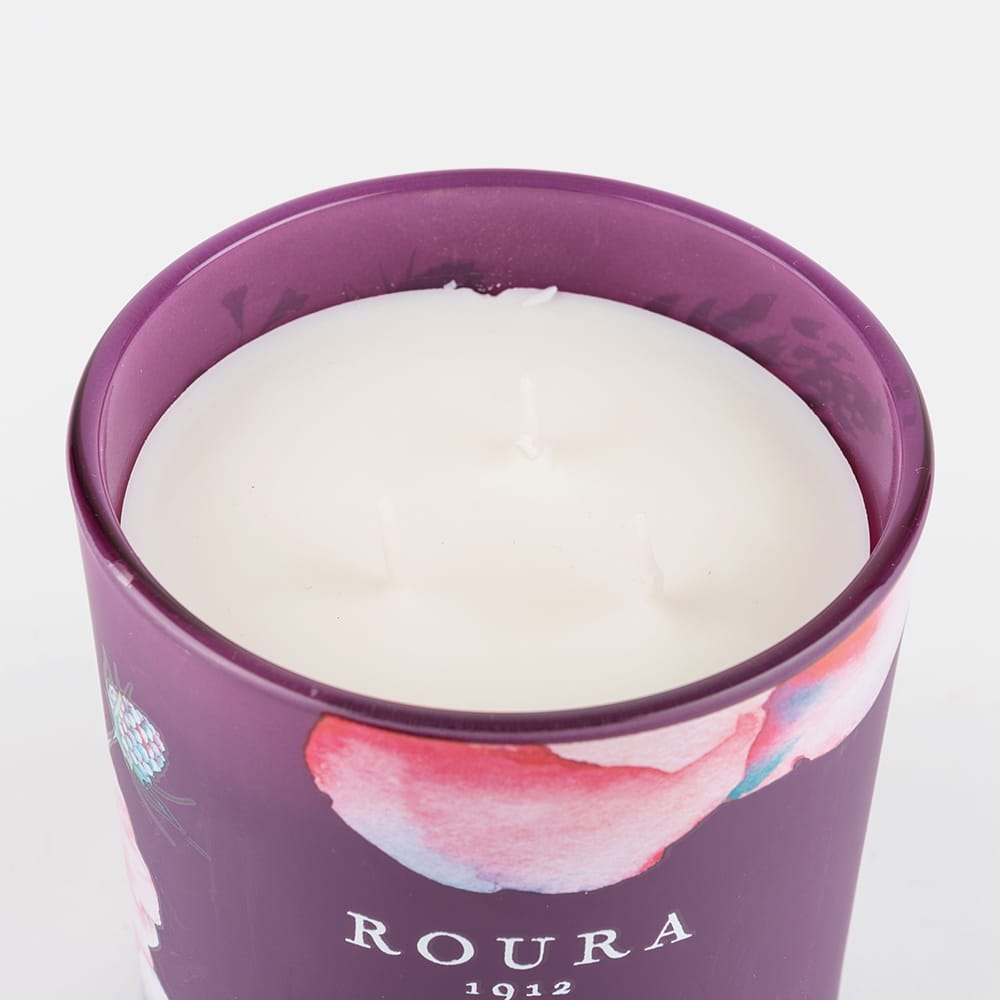 Vela aromática de 3 mechas peonia con vaso Home Ritual