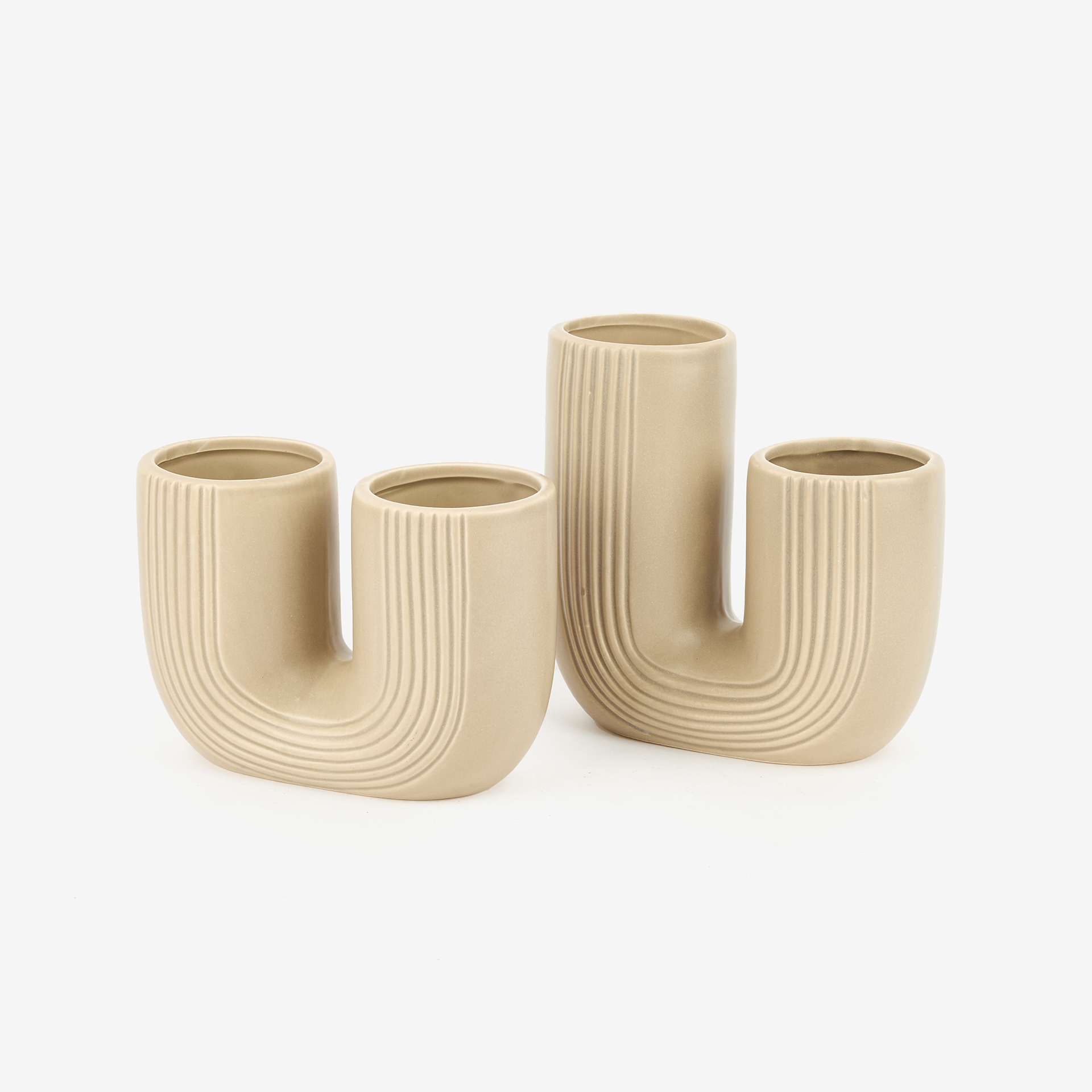 Jarrón cerámica blanca Daira 16cm