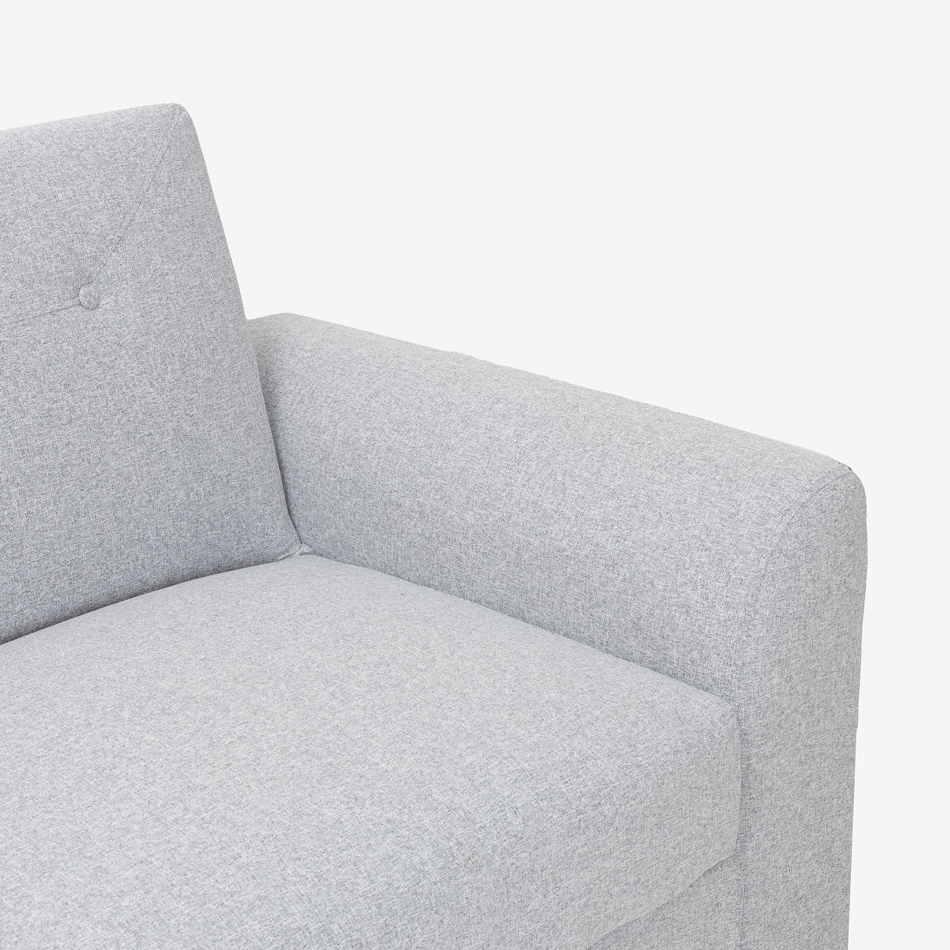 Sofá cama de 3 plazas gris Barita 216x85x85cm