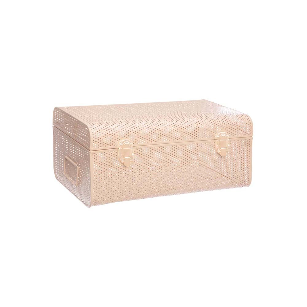 Caja de rejilla rosa 38x22x17cm