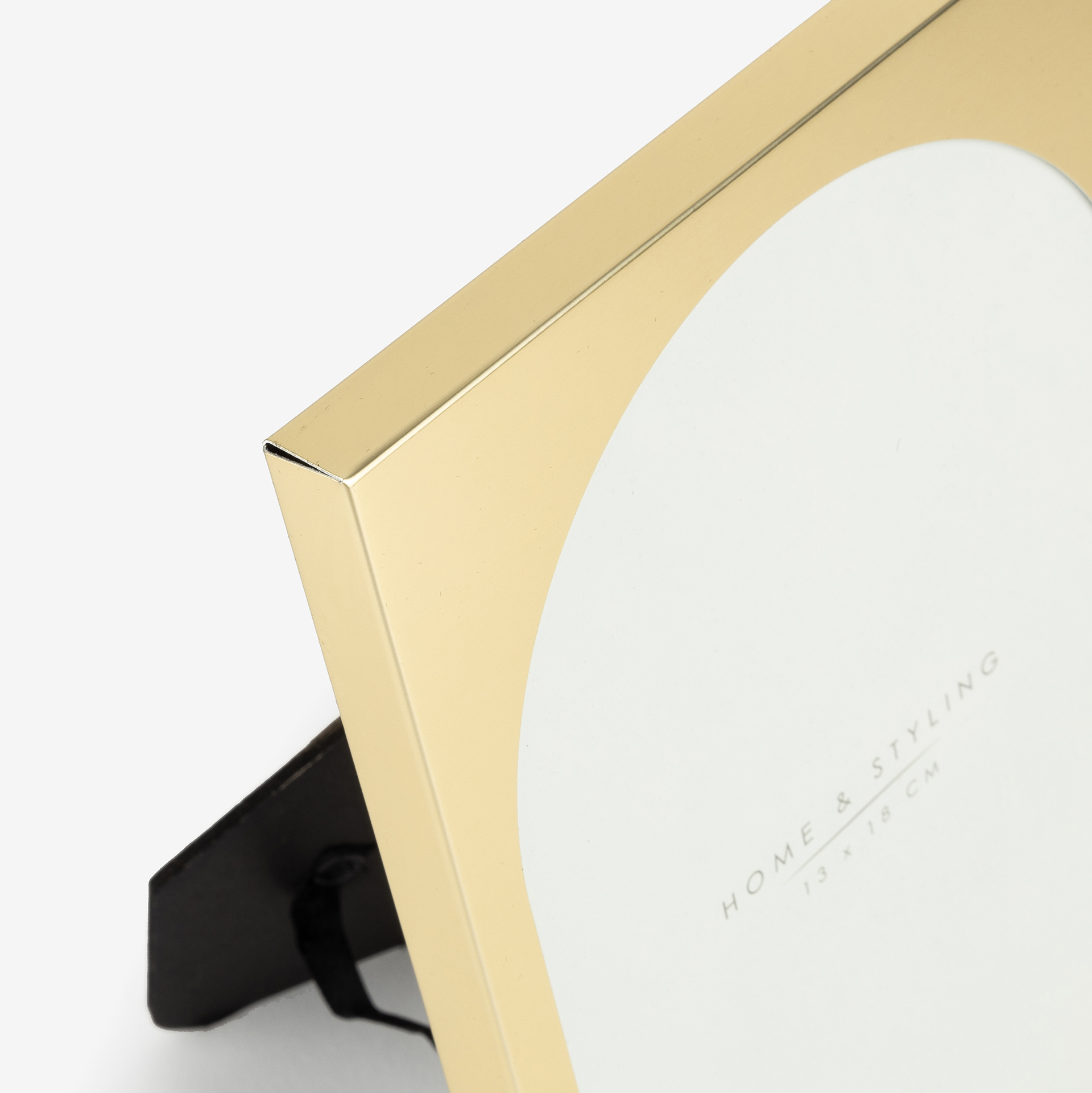 Marco de fotos de metal dorado D'or 13x18cm y 9x9cm