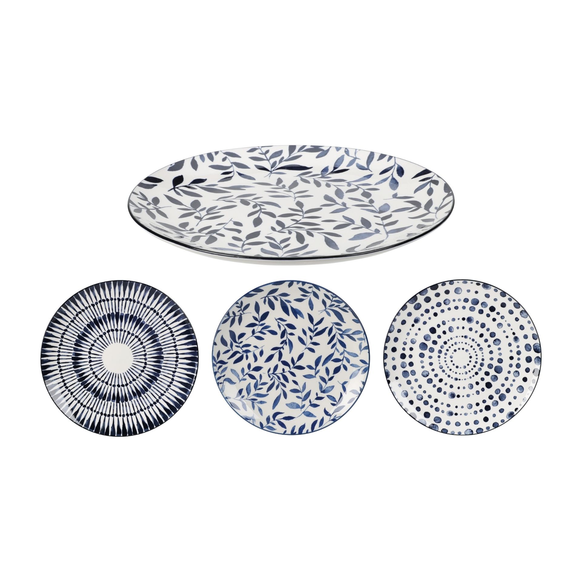 Plato llano de porcelana Ming &Oslash;27cm