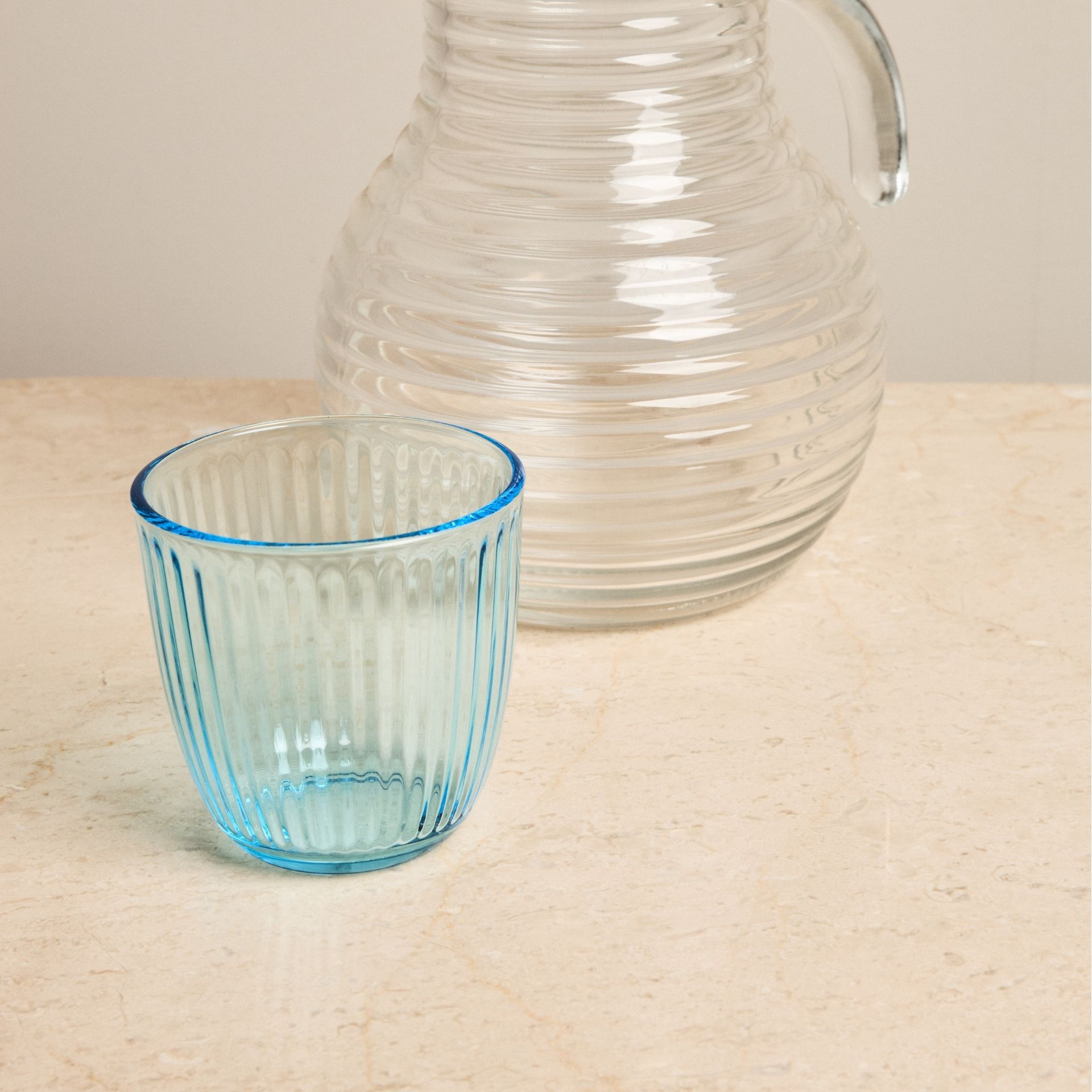 Vaso de cristal azul Line 29cl