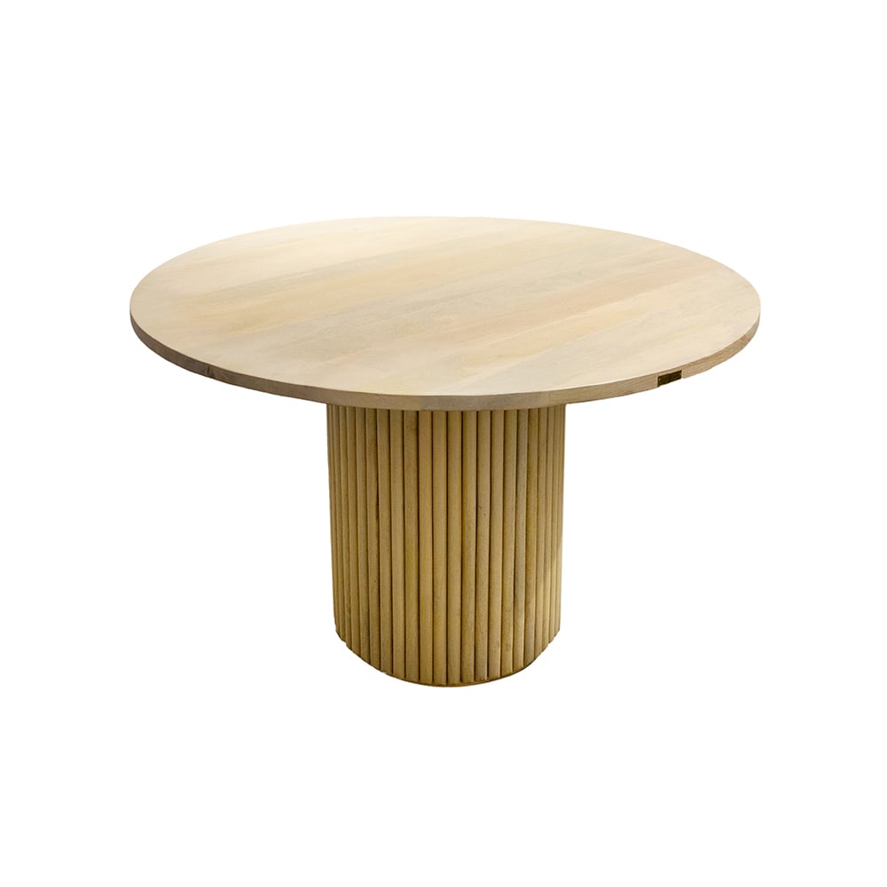 Mesa de comedor redonda de madera de mango Paris &Oslash;120x75cm Clau&Chloe