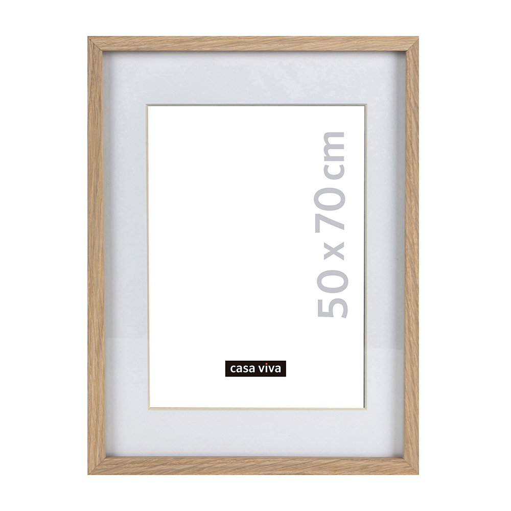 Marco de fotos de madera natural 50x70cm