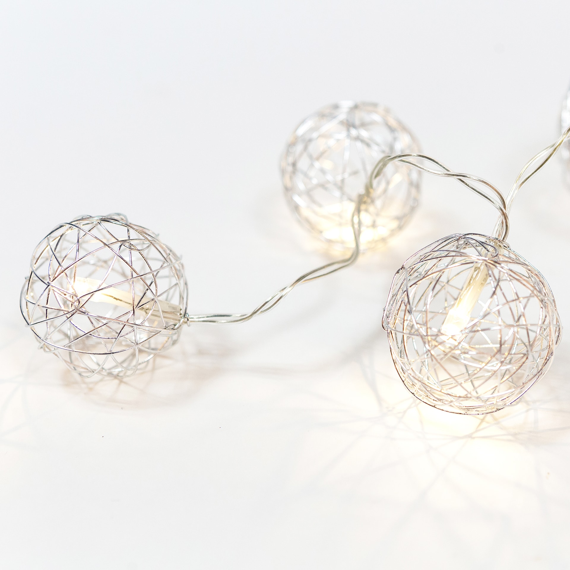 Guirnalda de luces interior 8 LEDs luz c&aacute;lida 90cm