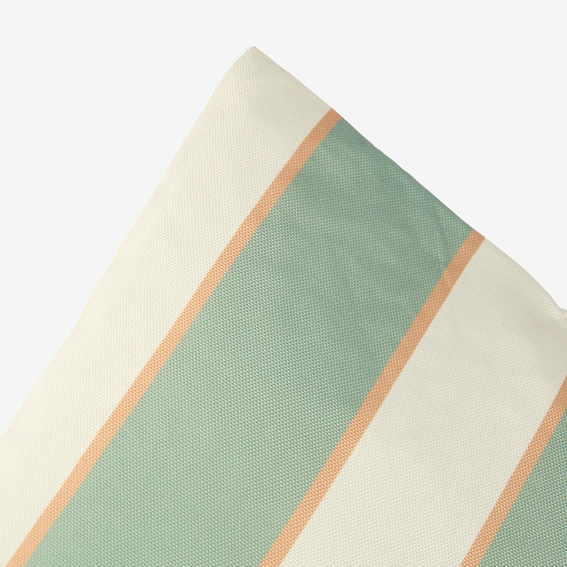 Cojín de exterior verde Rayas 43x43cm