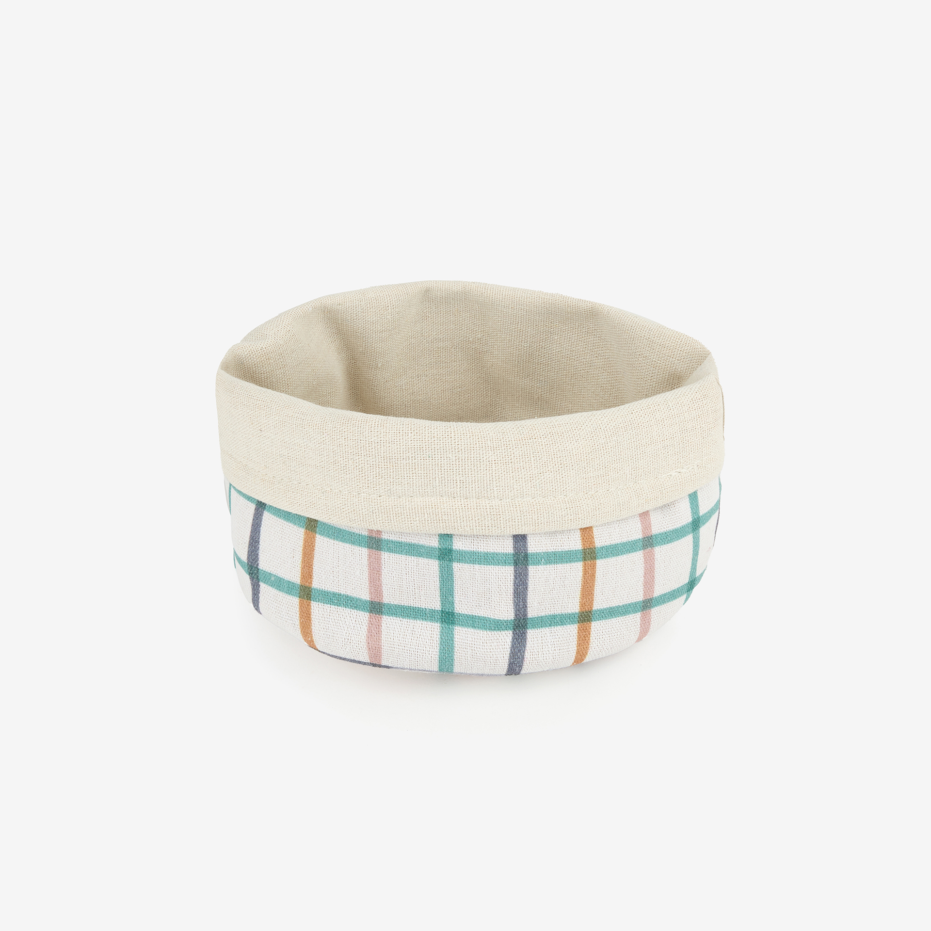 Panera de tela cuadros Beida 17x14cm