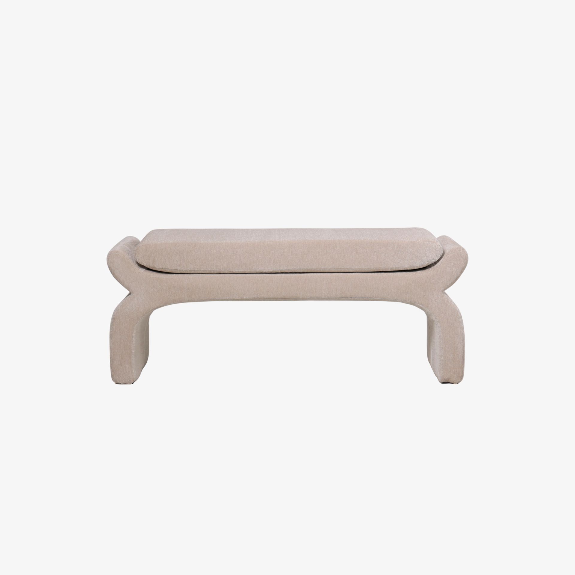 Banco beige Gaspar 112x42x45cm