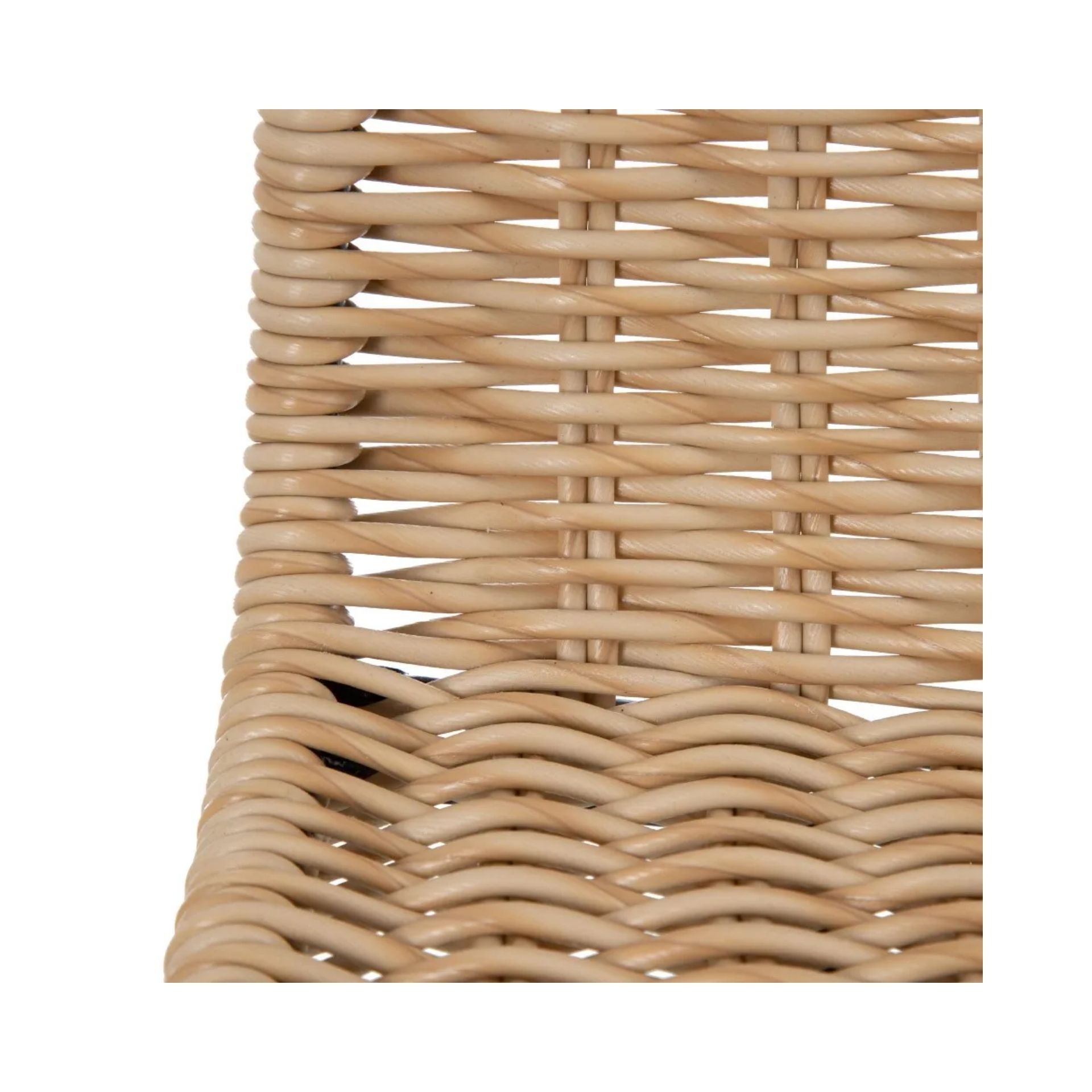 Silla de interior y exterior de rat&aacute;n sint&eacute;tico 45x41x83cm