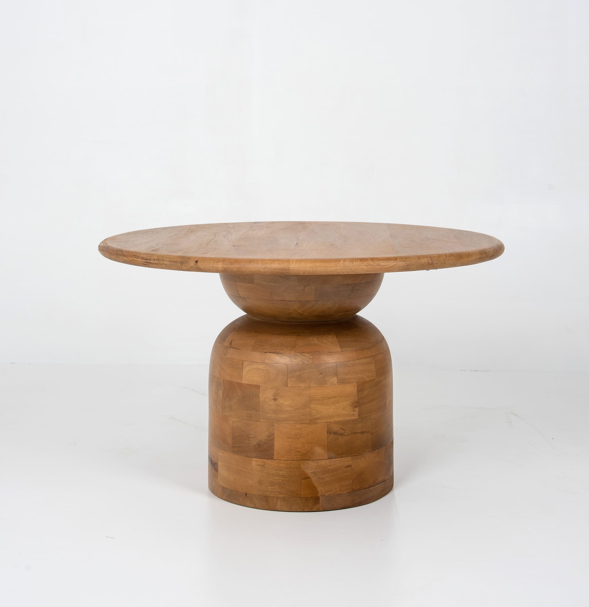 Mesa centro de madera de mango Pisa &Oslash;70x45cm Clau&Chloe