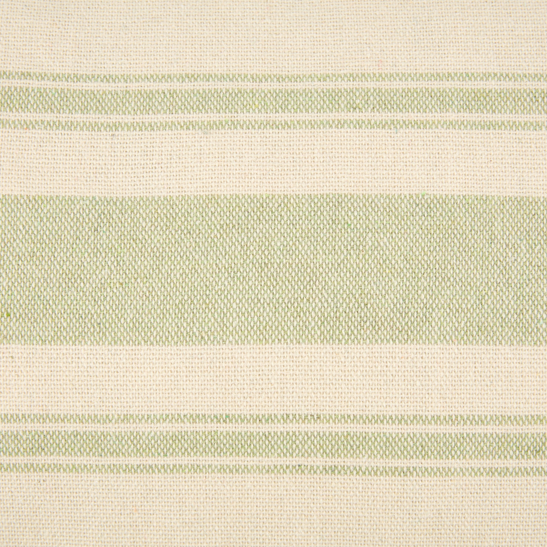 Funda de coj&iacute;n beige con rayas verdes Niza 45x45cm