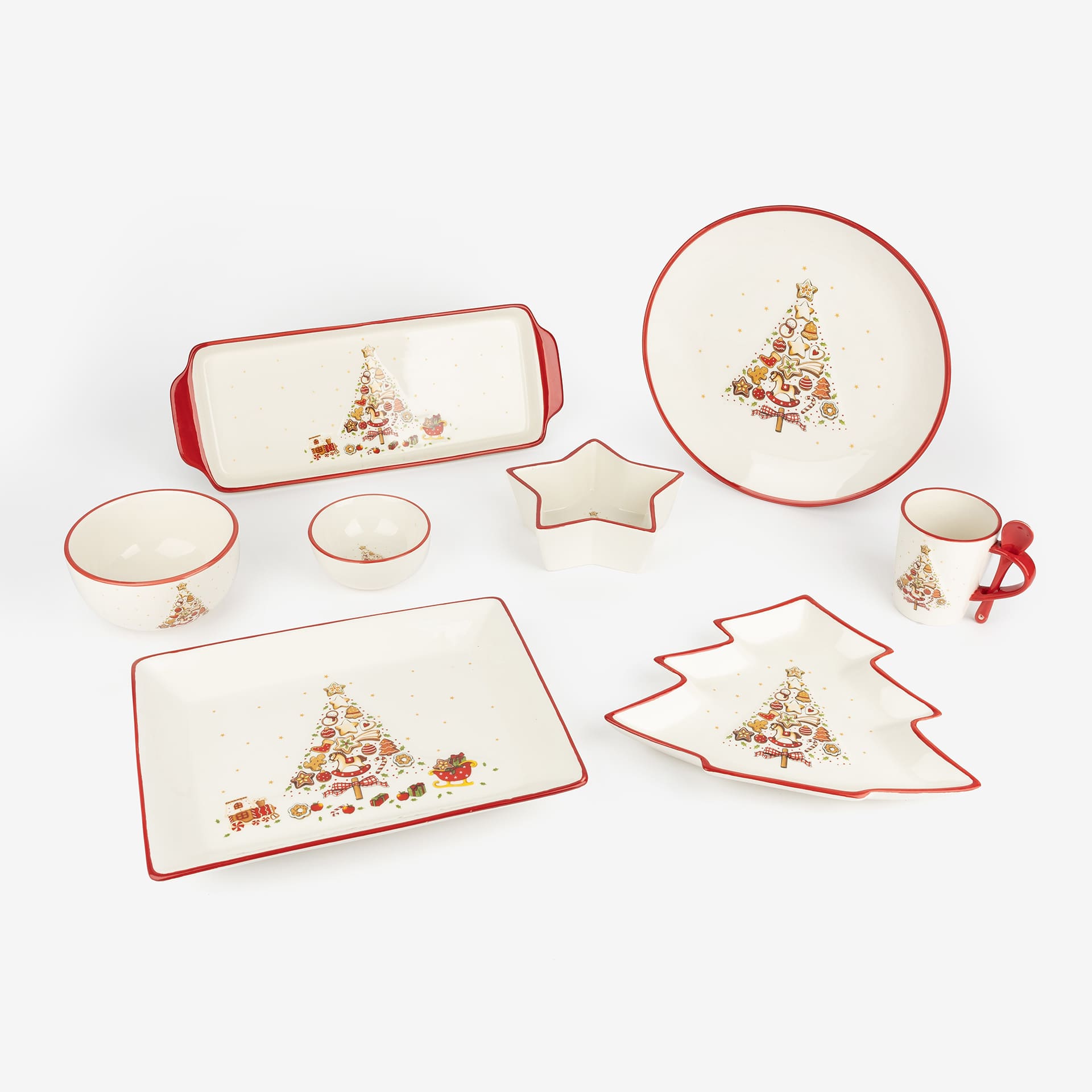 Plato de cerámica Árbol Navidad Ø30cm