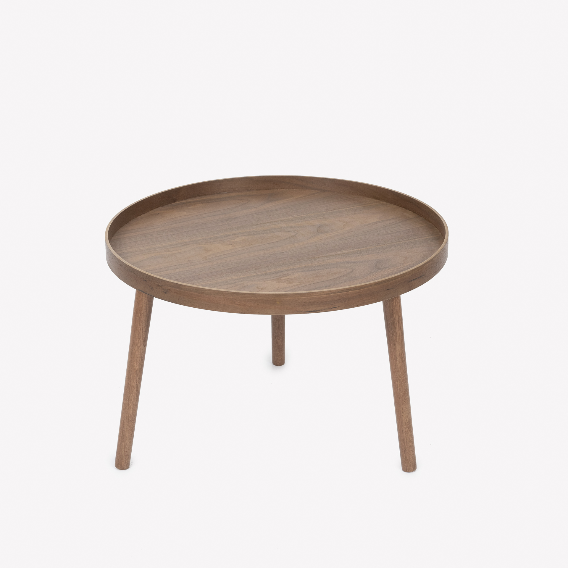 Set de 2 mesas auxiliares de madera de pino Ø60/Ø38cm