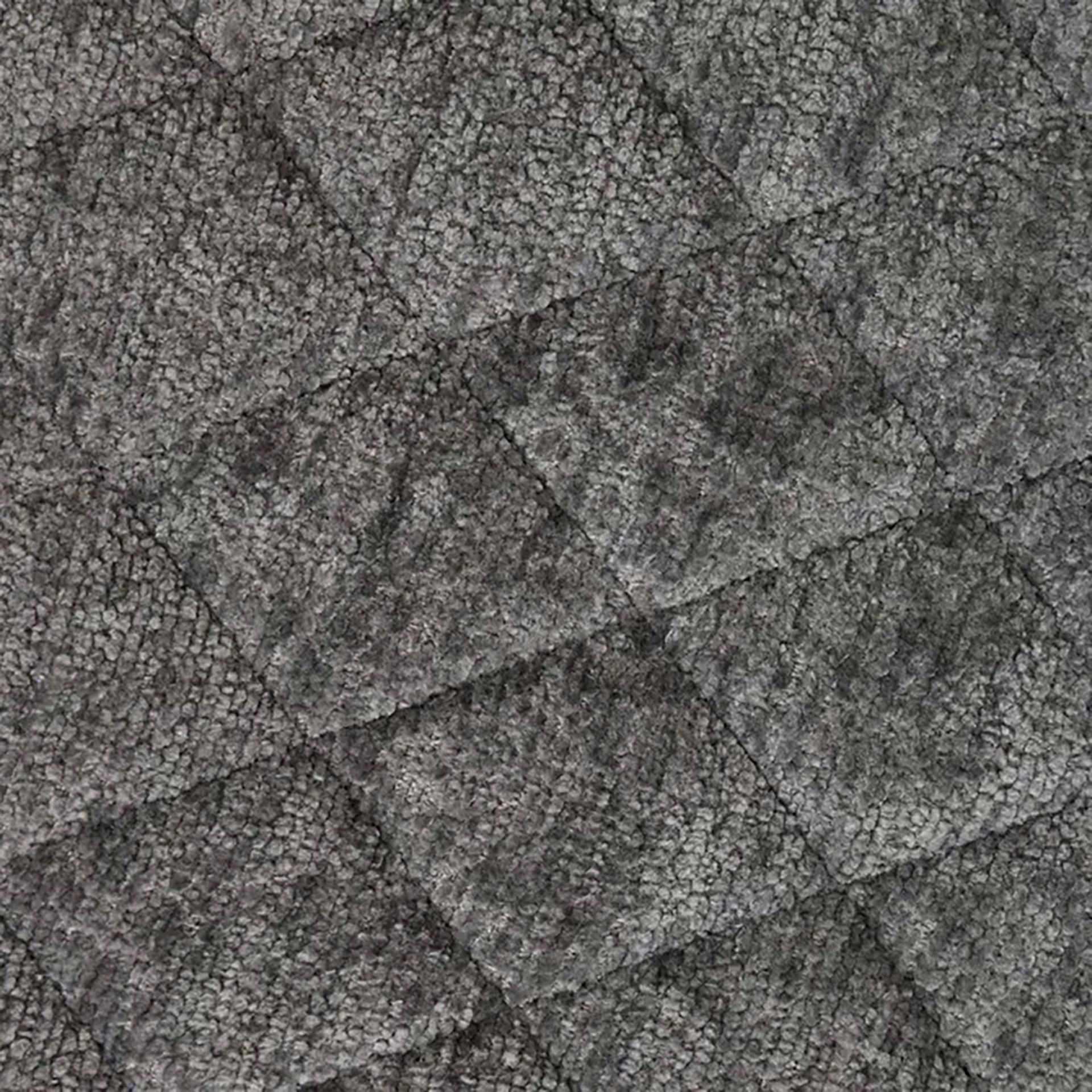 Sill&oacute;n de comedor gris de chenilla con patas negras Zarel 
