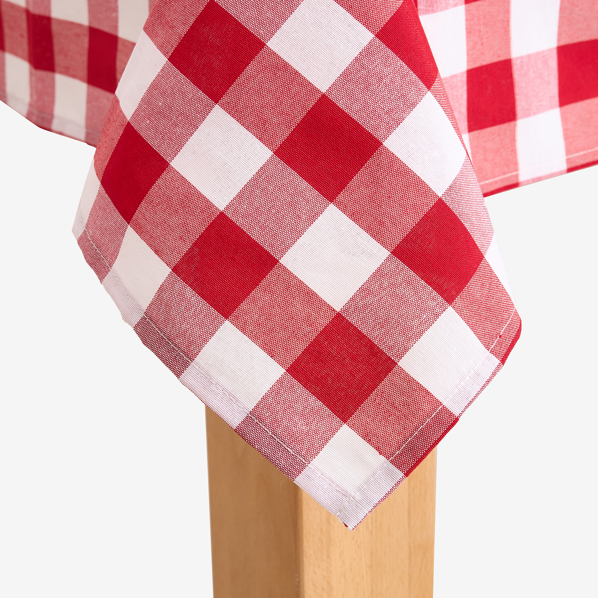 Mantel Vichy rojo 140x250cm