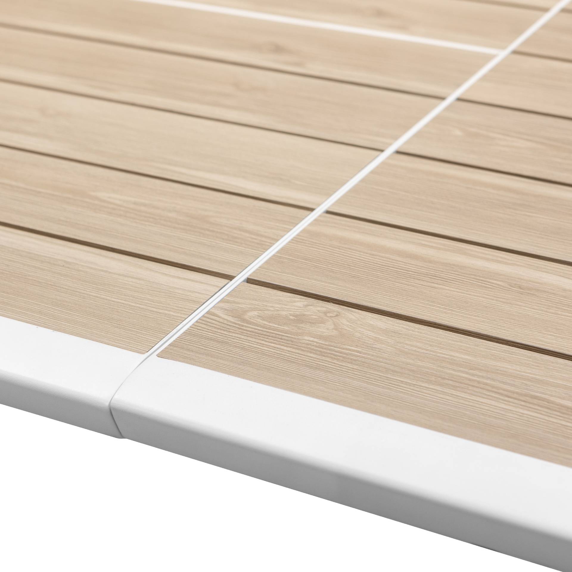 Mesa de aluminio extensible Saura 170/260x100x76cm