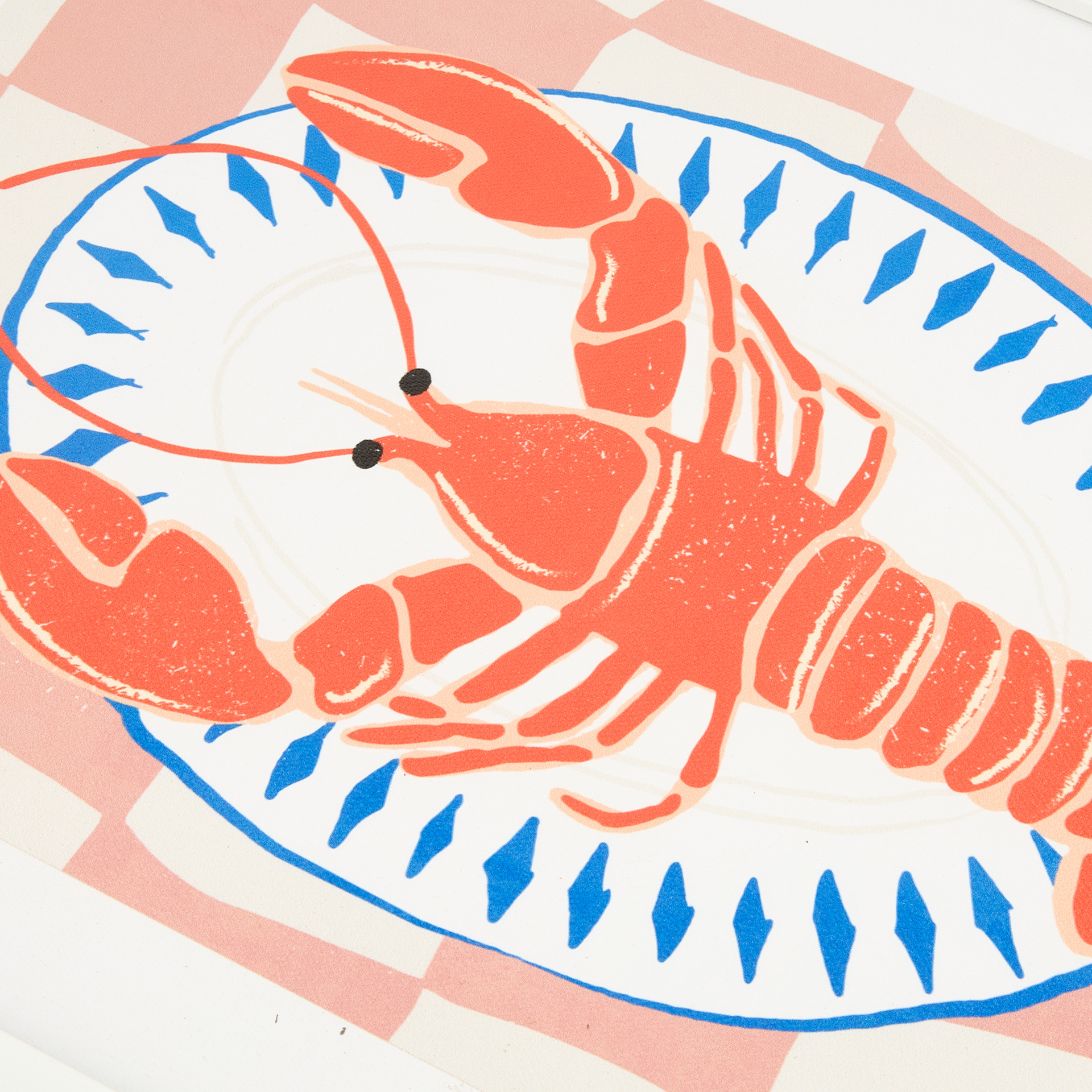 Cuadro con marco y cristal Lobster 30x40cm