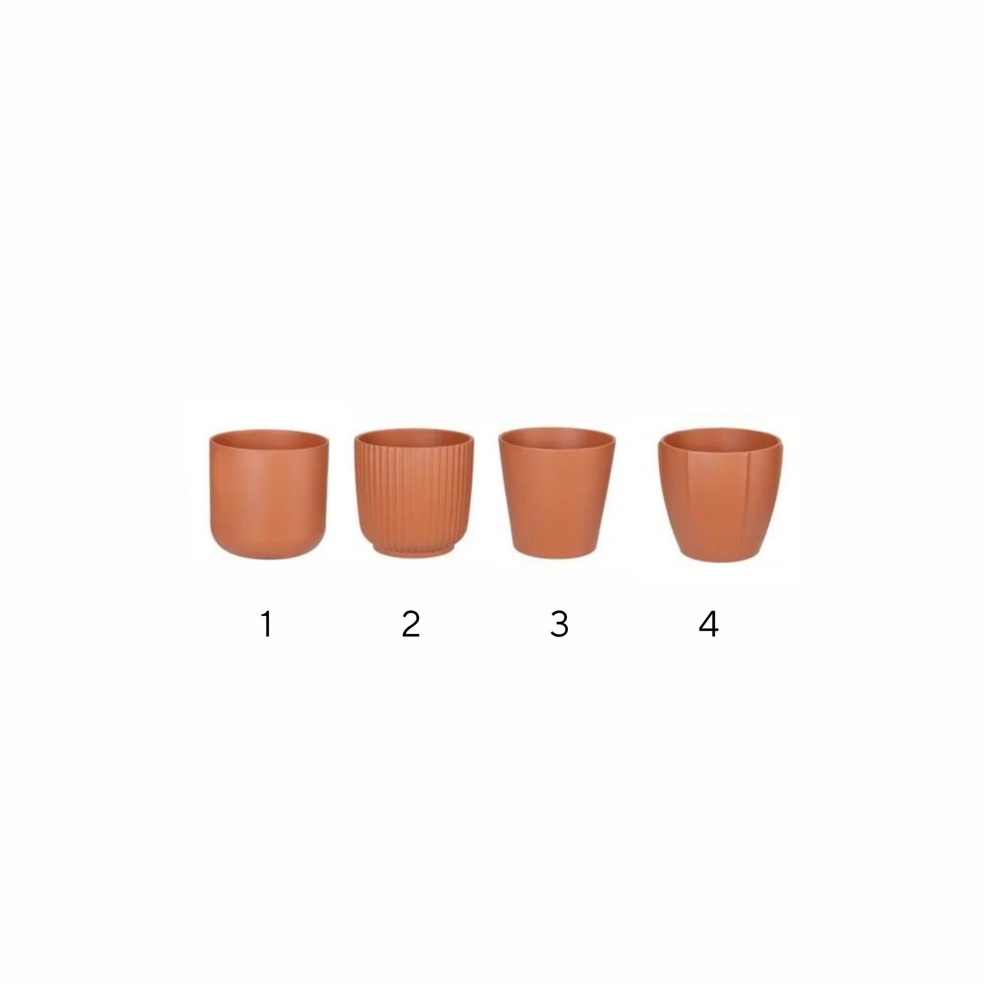 Macetero de terracota Ø14x15cm en varios modelos