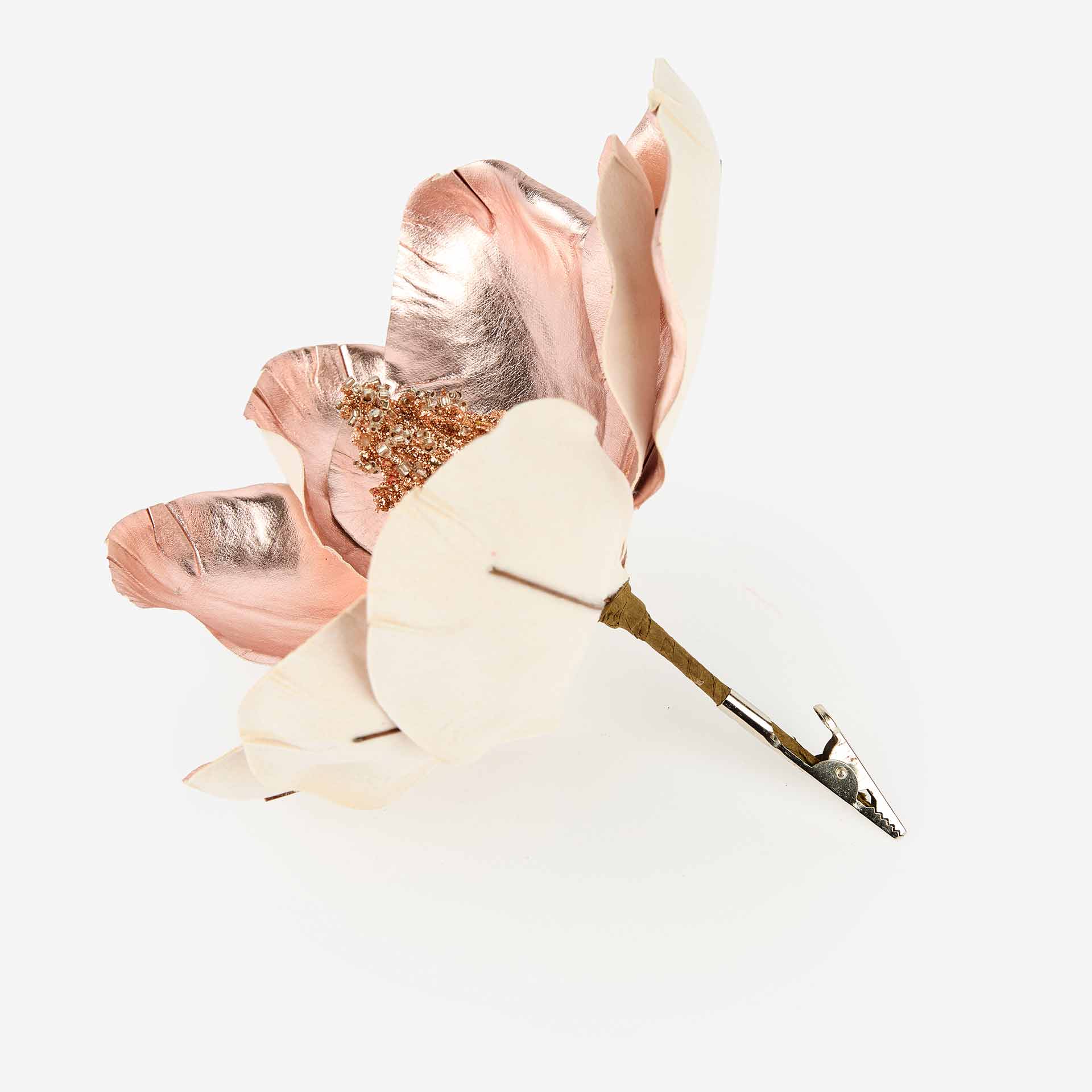 Magnolia rosa con clip de 22cm